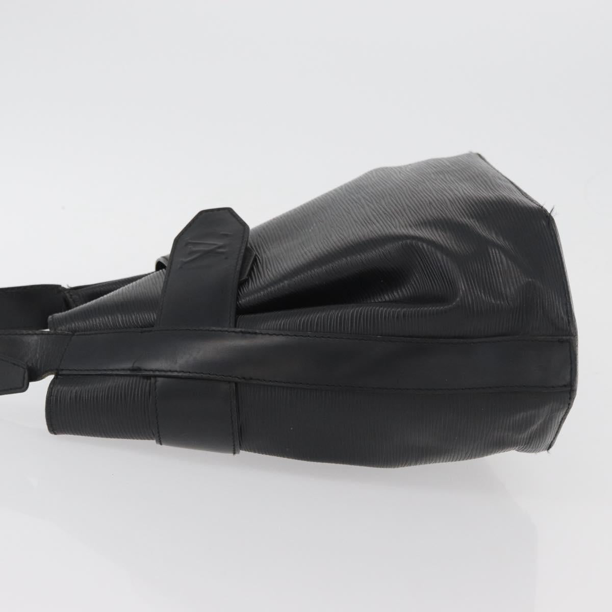 LOUIS VUITTON Epi Sac Depaule PM Shoulder Bag Black M80157 LV Auth bs34131