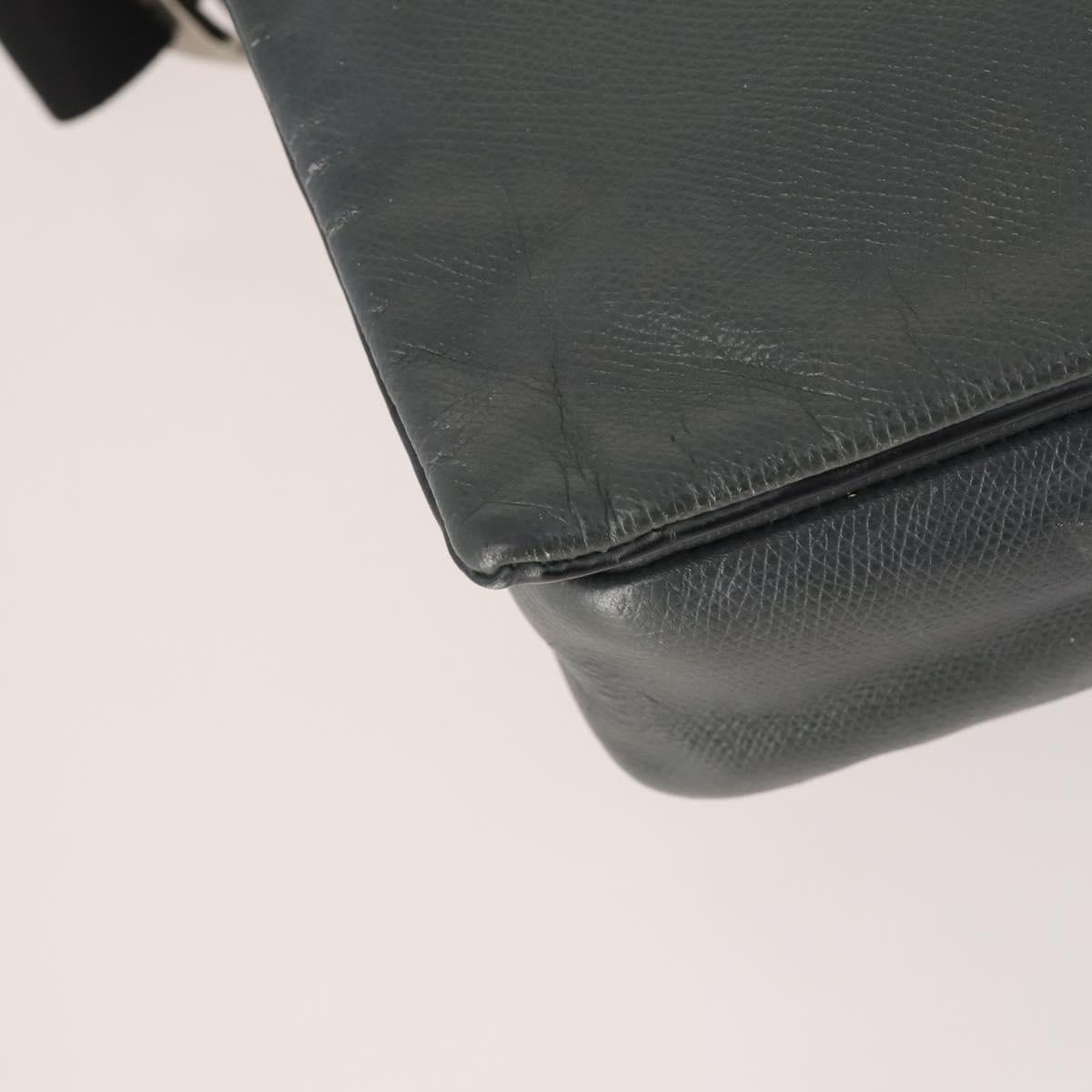 Salvatore Ferragamo Shoulder Bag Leather 2 Set Black Gray Auth bs34139