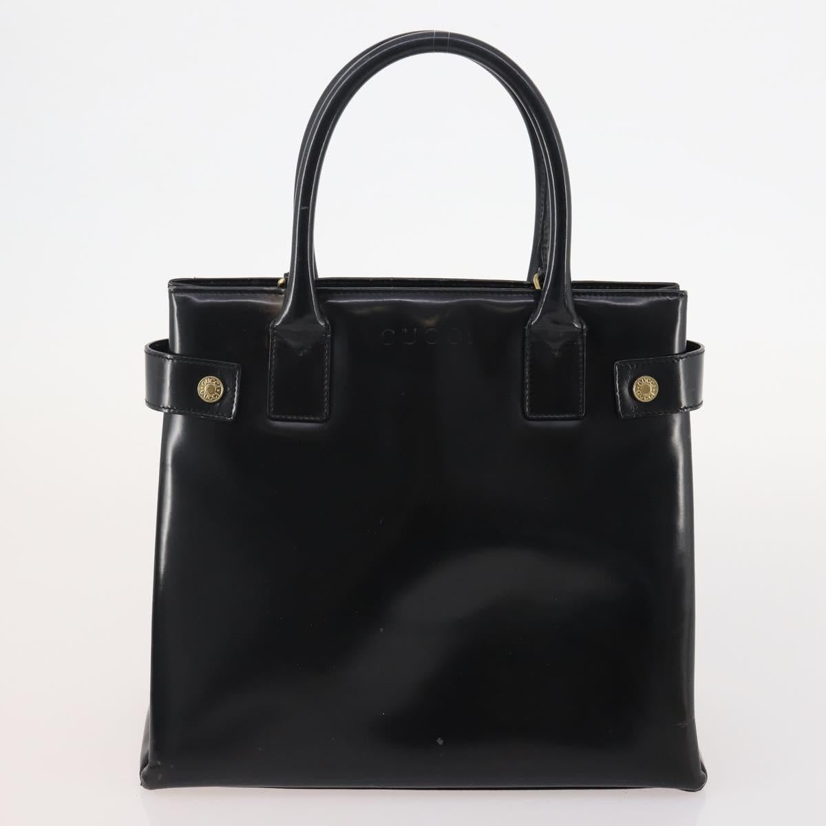 GUCCI GG Canvas Shoulder Bag Leather 3 Set Black Beige Auth bs34147