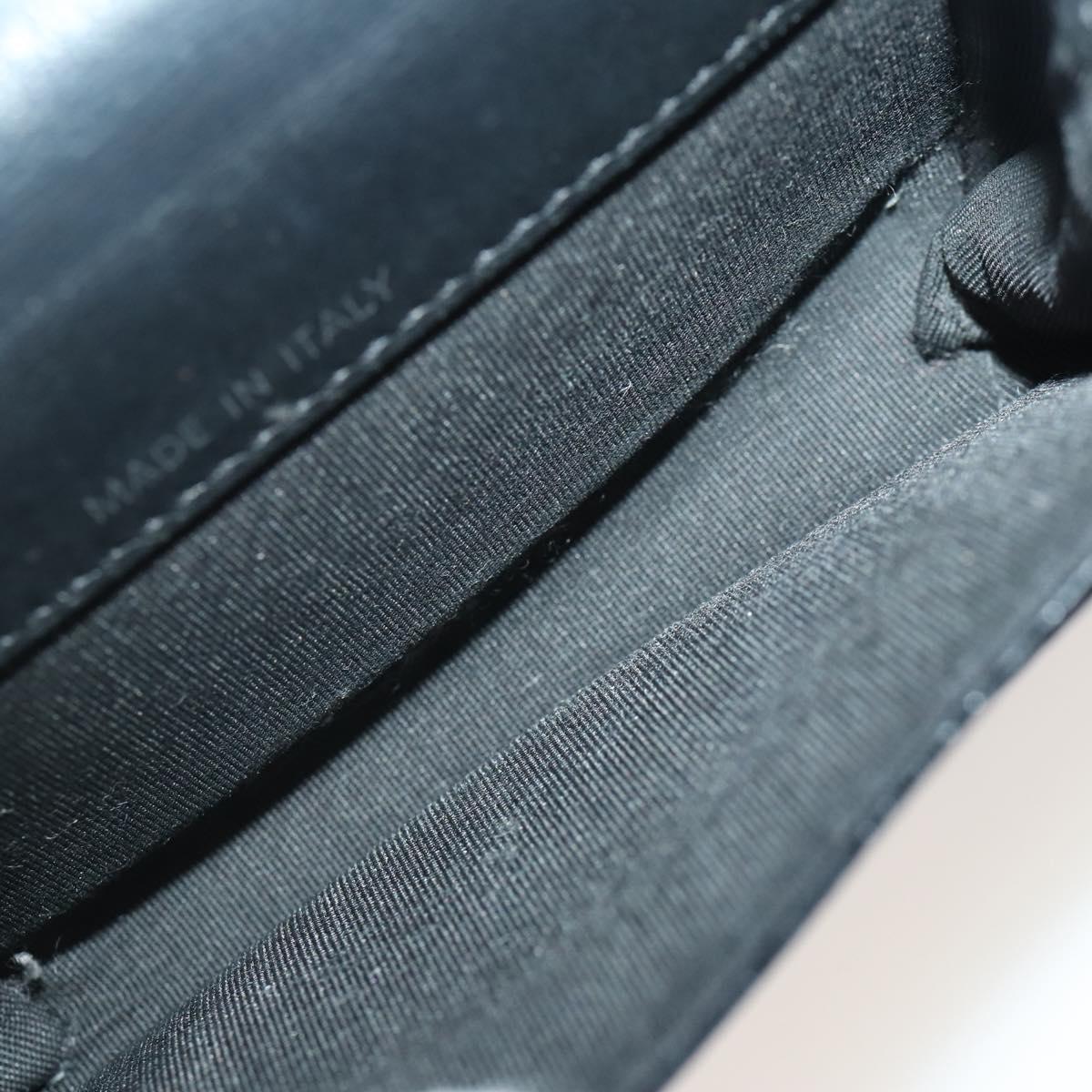 CHANEL Matelasse Wallet Caviar Skin Nylon 3 Set Black Gray Navy CC Auth bs34162