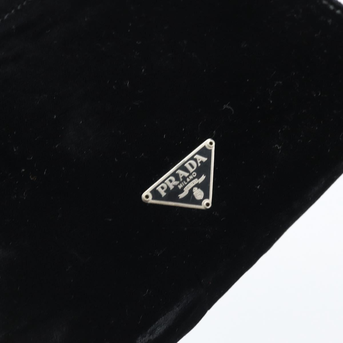 PRADA Pouch Velor Black Auth bs34170