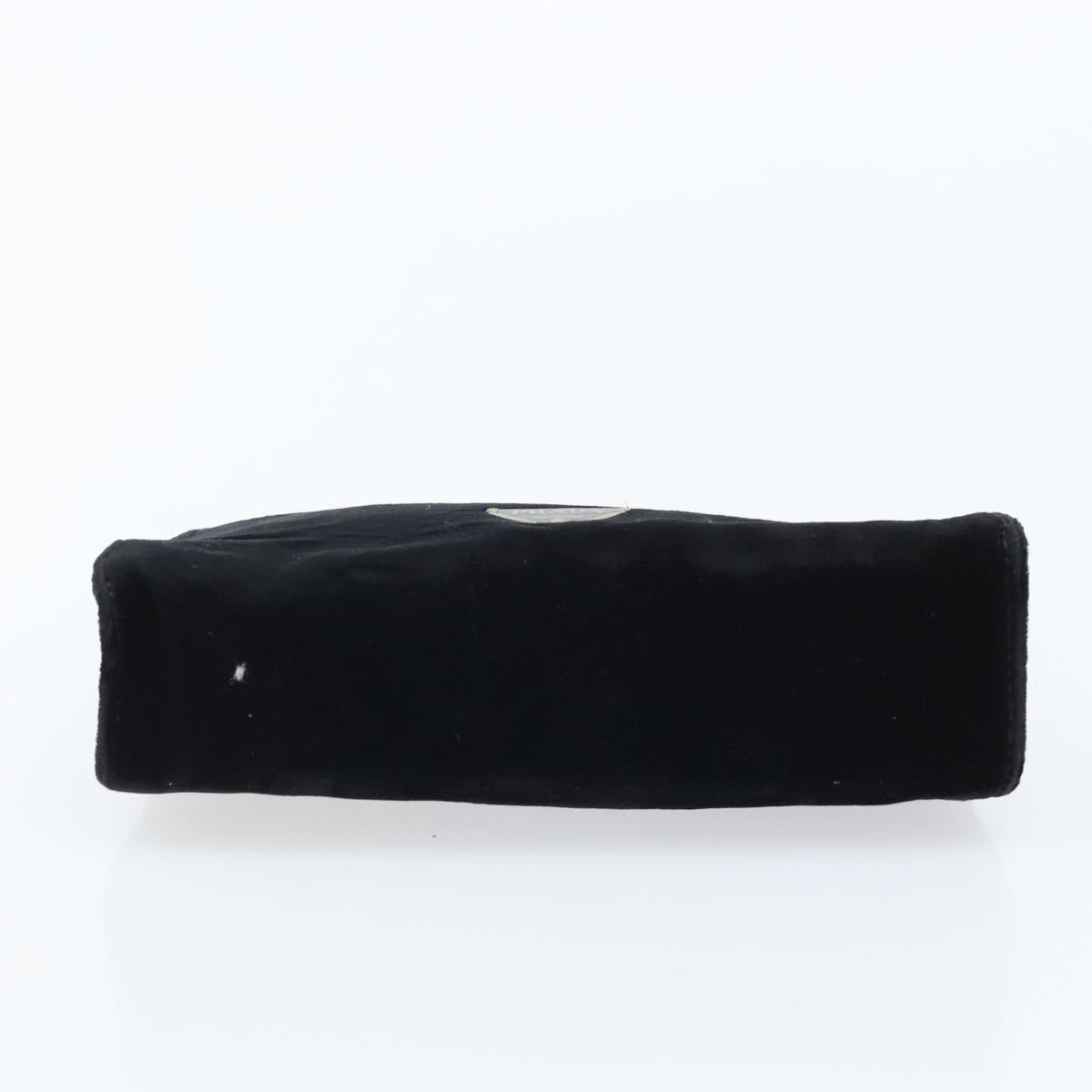 PRADA Pouch Velor Black Auth bs34170