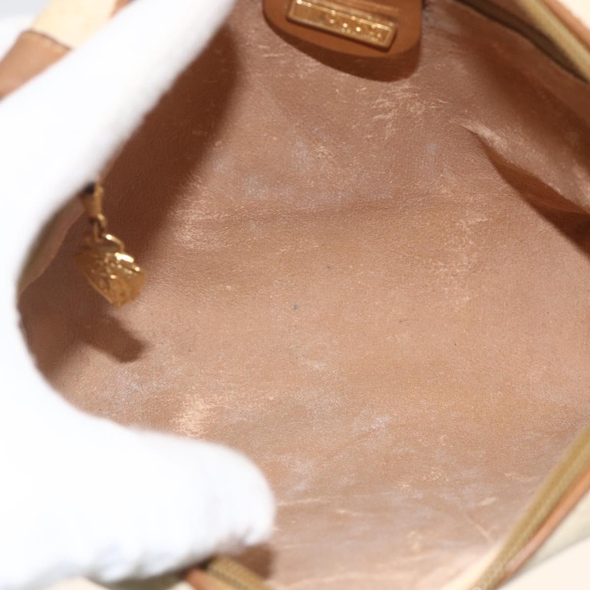 GUCCI Micro GG Supreme Shoulder Bag PVC Beige Gold 007 104 4916 Auth bs34174