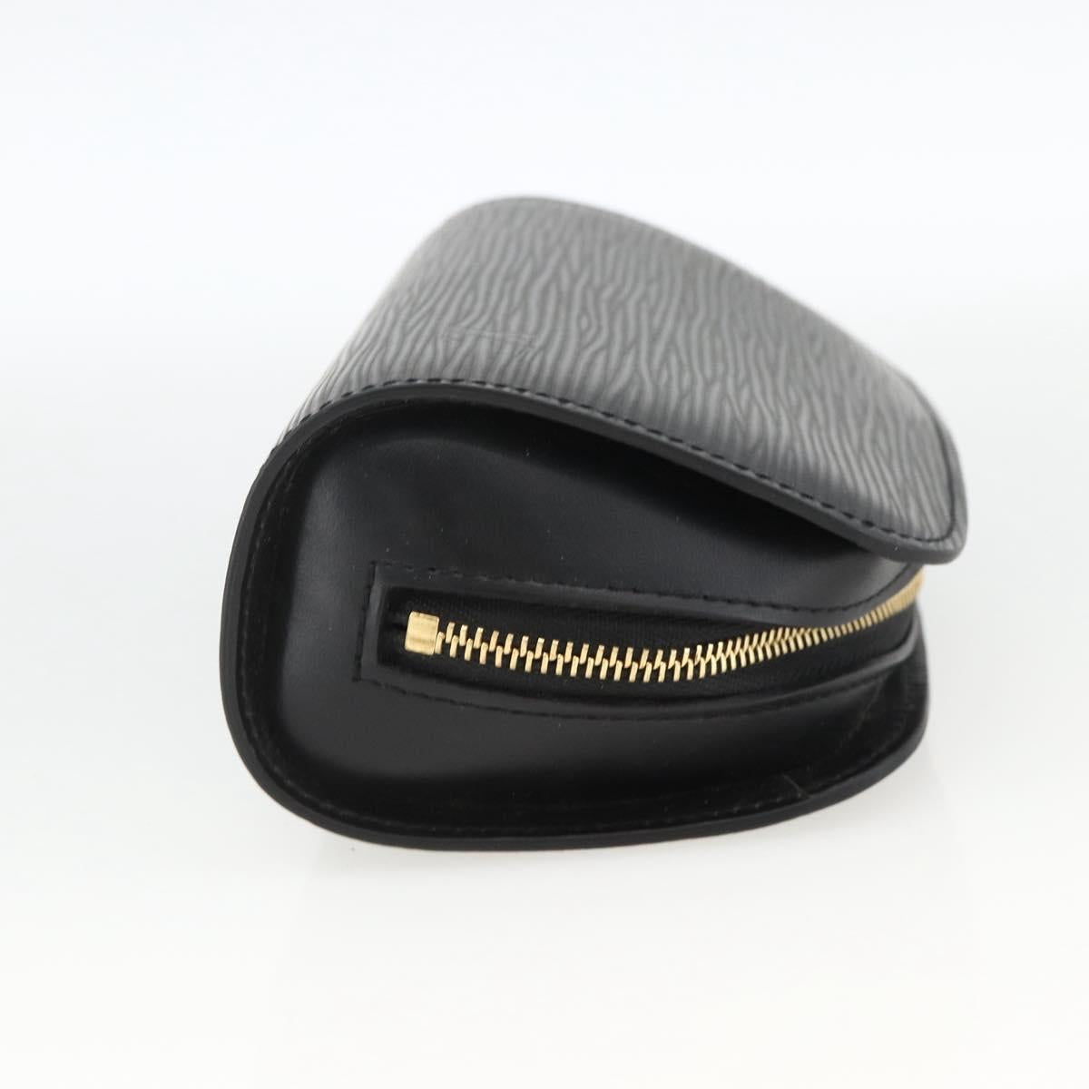 LOUIS VUITTON Epi Dauphine PM Pouch Black M48442 LV Auth bs34183