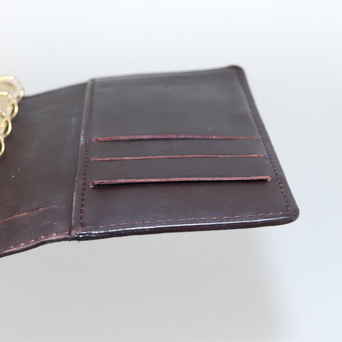 LOUIS VUITTON Vernis Agenda PM Day Planner Rouge Favist R21072 LV Auth bs34184