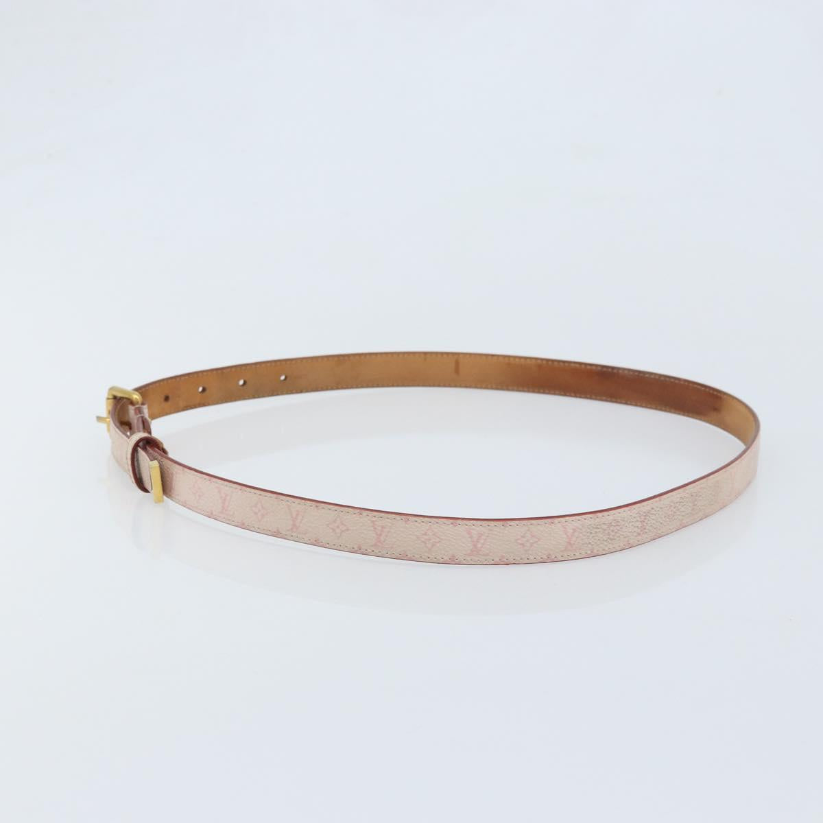 LOUIS VUITTON Monogram Cherry Blossom Ceinture Belt 40.2"" M9273Y Auth bs34187