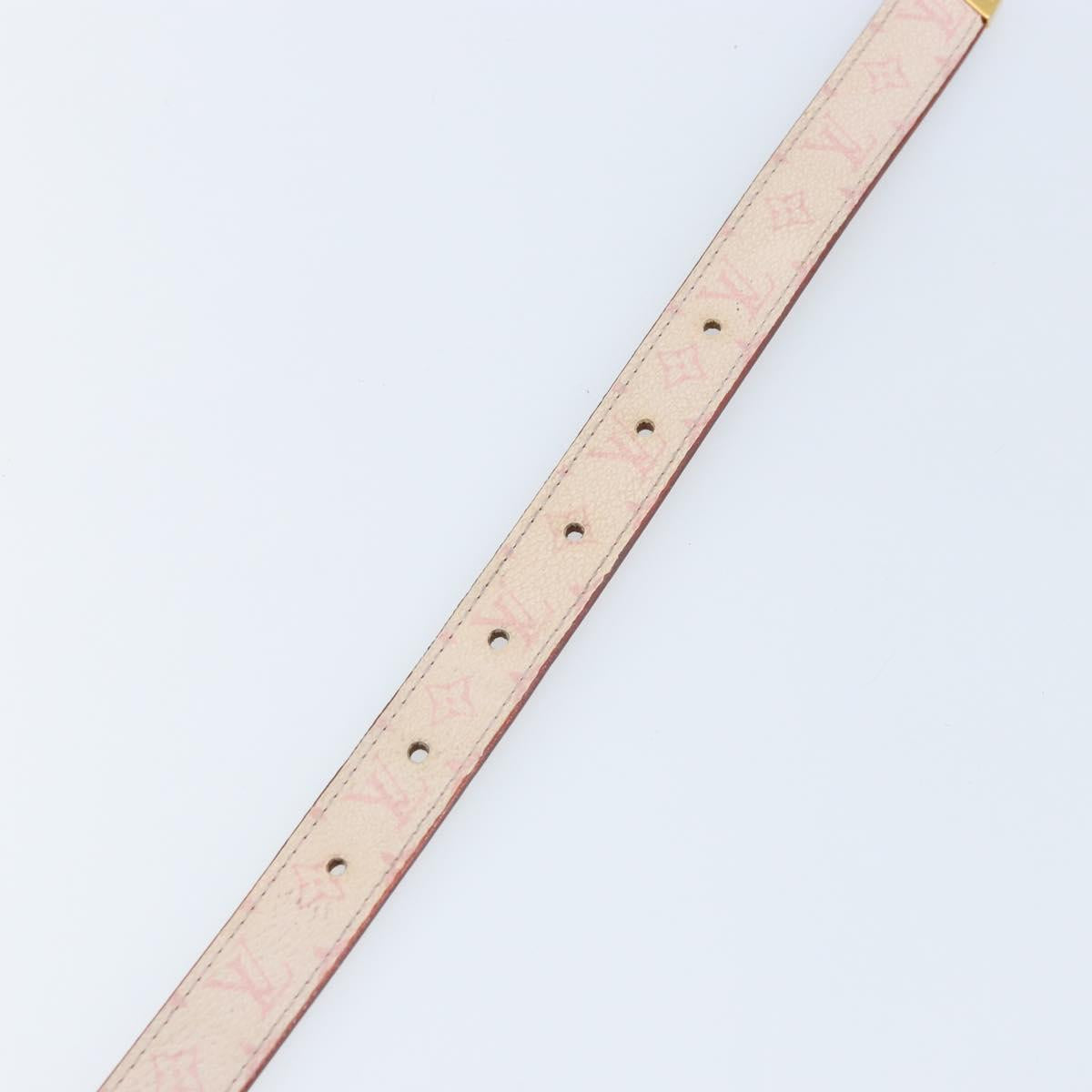 LOUIS VUITTON Monogram Cherry Blossom Ceinture Belt 40.2"" M9273Y Auth bs34187