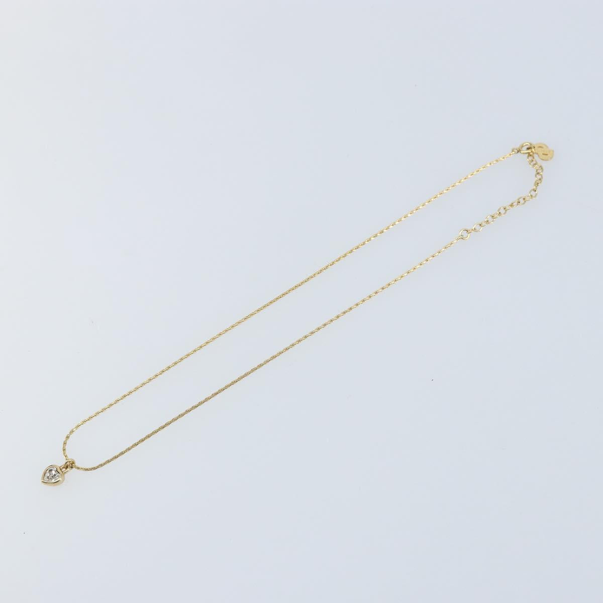 Christian Dior Necklace metal Gold Tone Auth bs34192