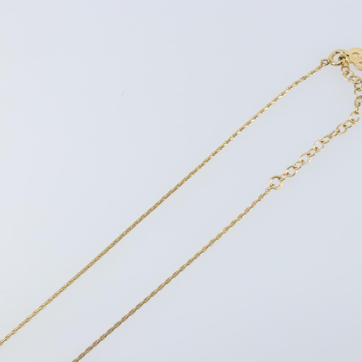 Christian Dior Necklace metal Gold Tone Auth bs34192