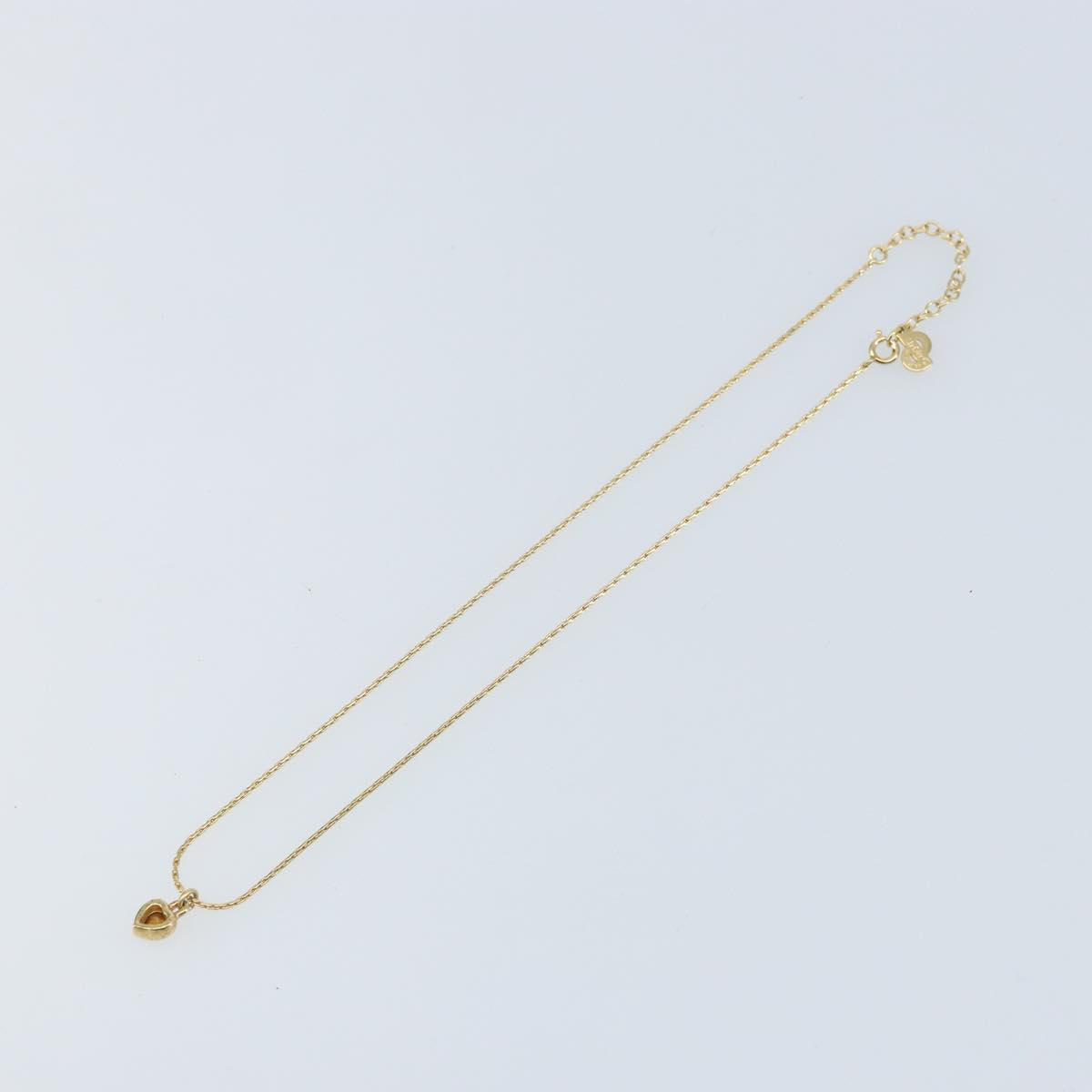 Christian Dior Necklace metal Gold Tone Auth bs34192