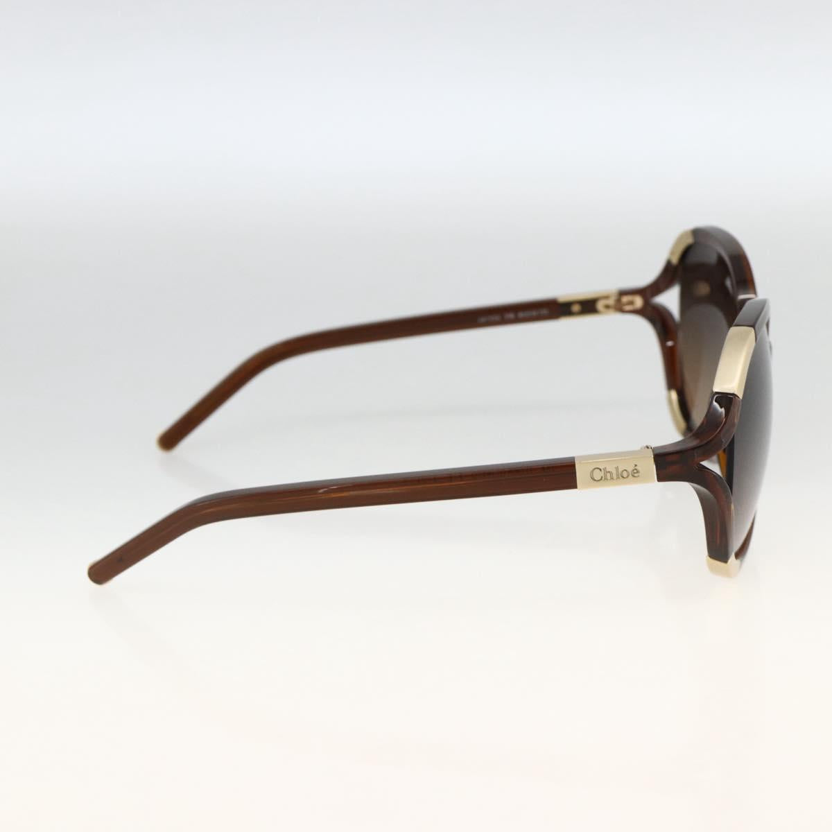Chloe Sunglasses plastic Brown Auth bs34194