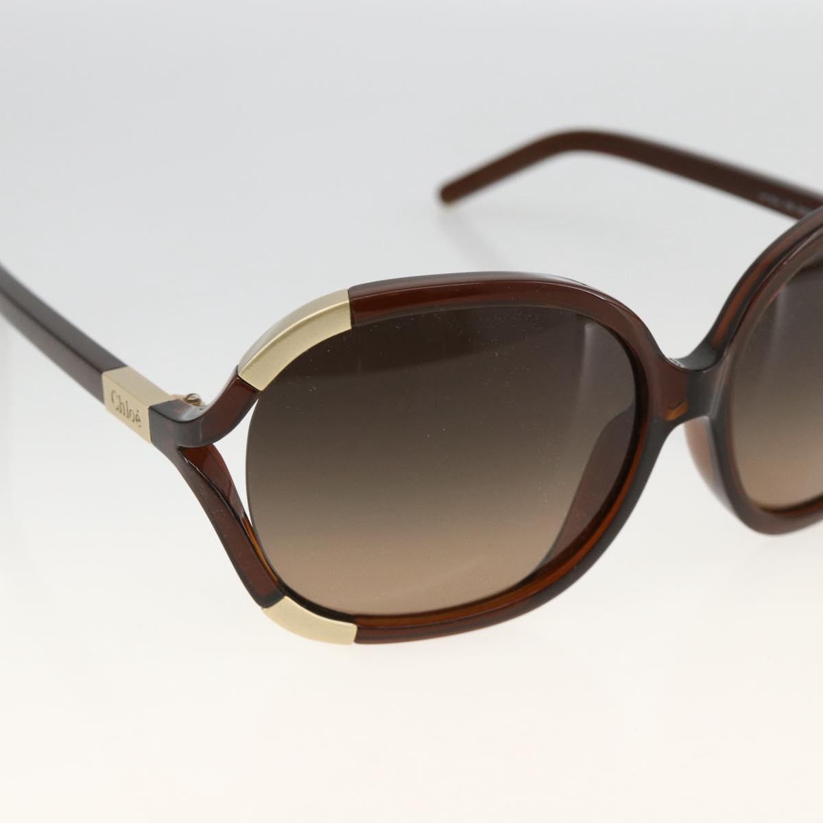 Chloe Sunglasses plastic Brown Auth bs34194
