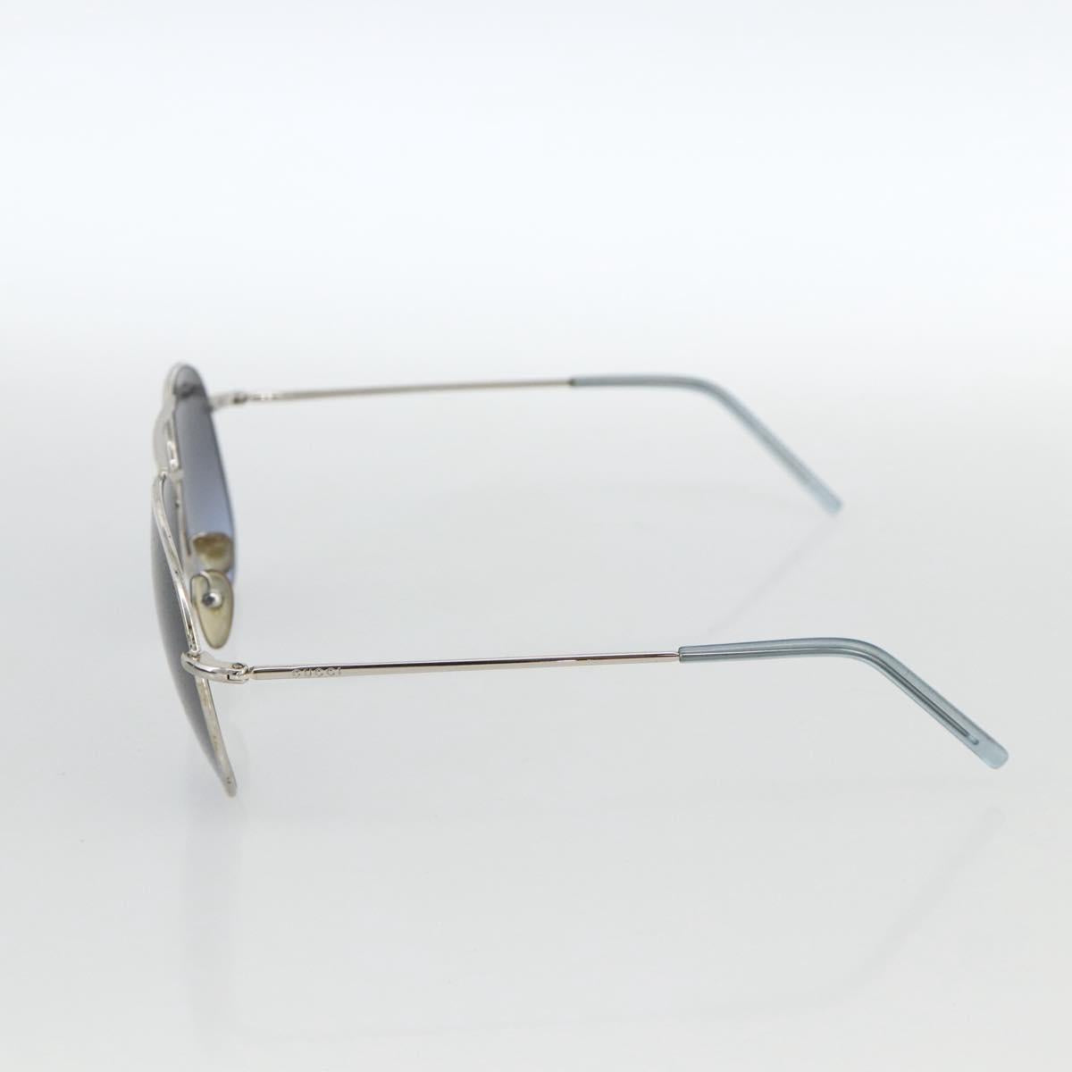 GUCCI Sunglasses metal Blue Auth bs34197