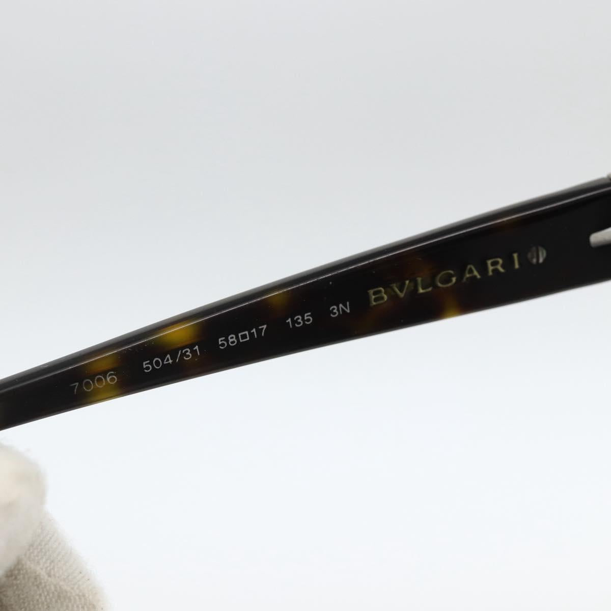 BVLGARI Tortoise Sunglasses plastic Brown Auth bs34198