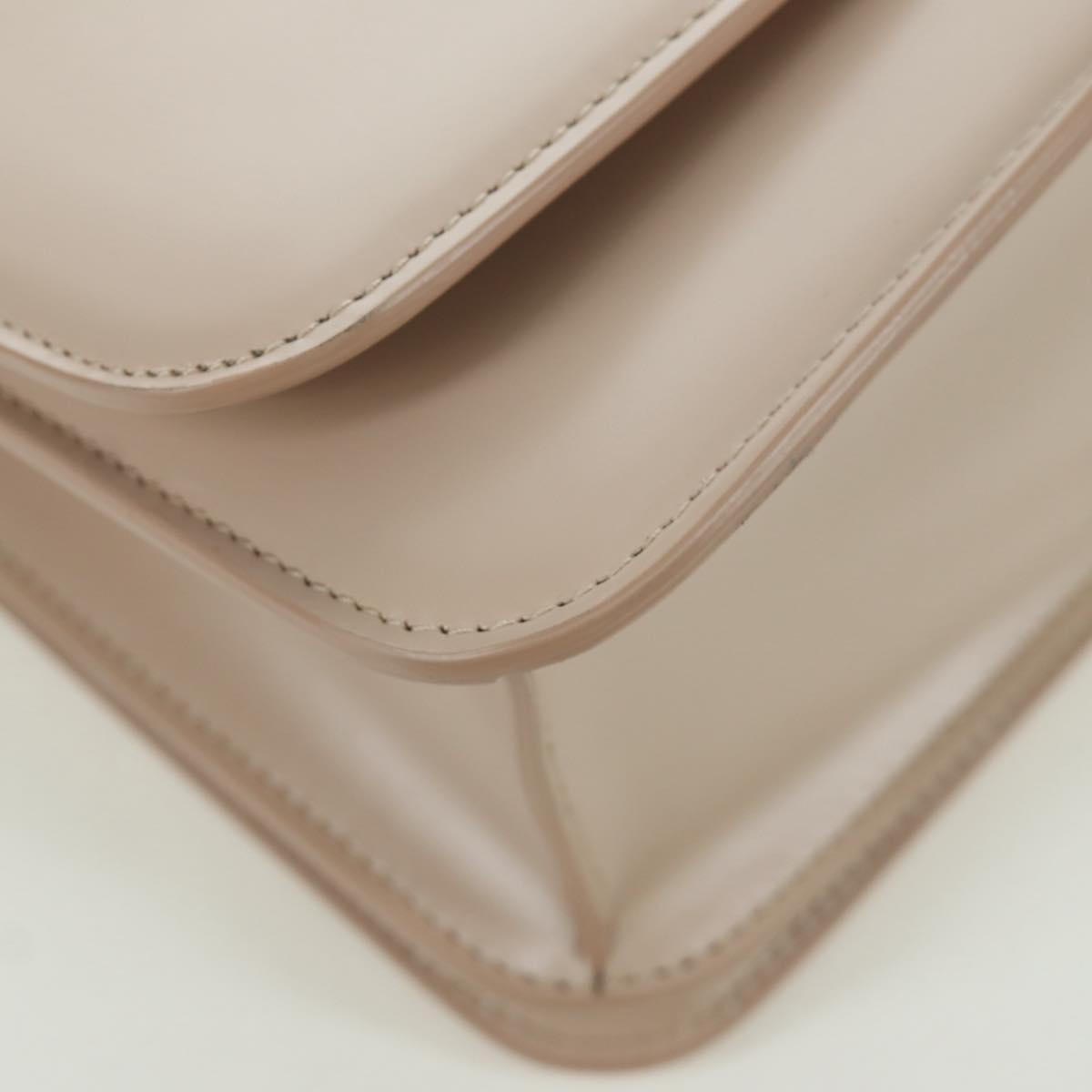 BOTTEGA VENETA Shoulder Bag Leather Pink Gold Auth bs34206A