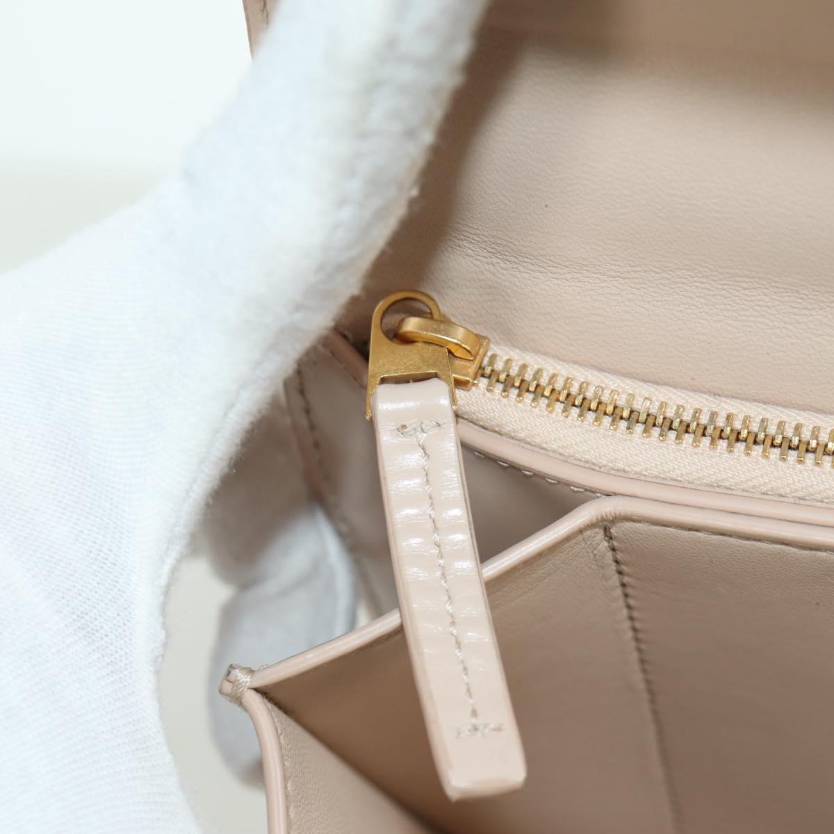 BOTTEGA VENETA Shoulder Bag Leather Pink Gold Auth bs34206A