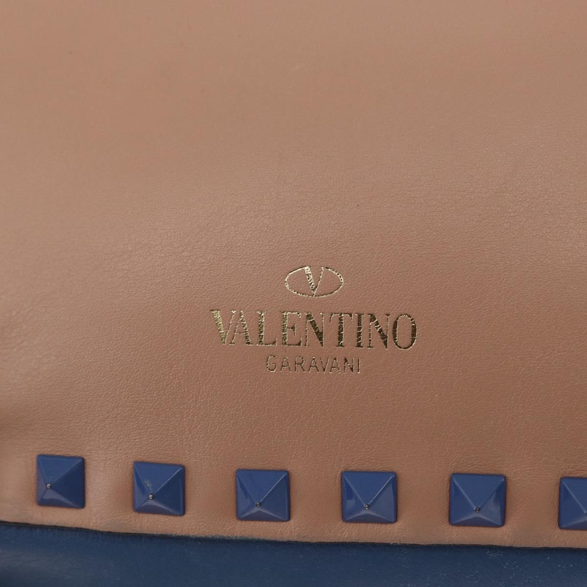 VALENTINO Hand Bag Leather 2way Multicolor Gold Auth bs34219A