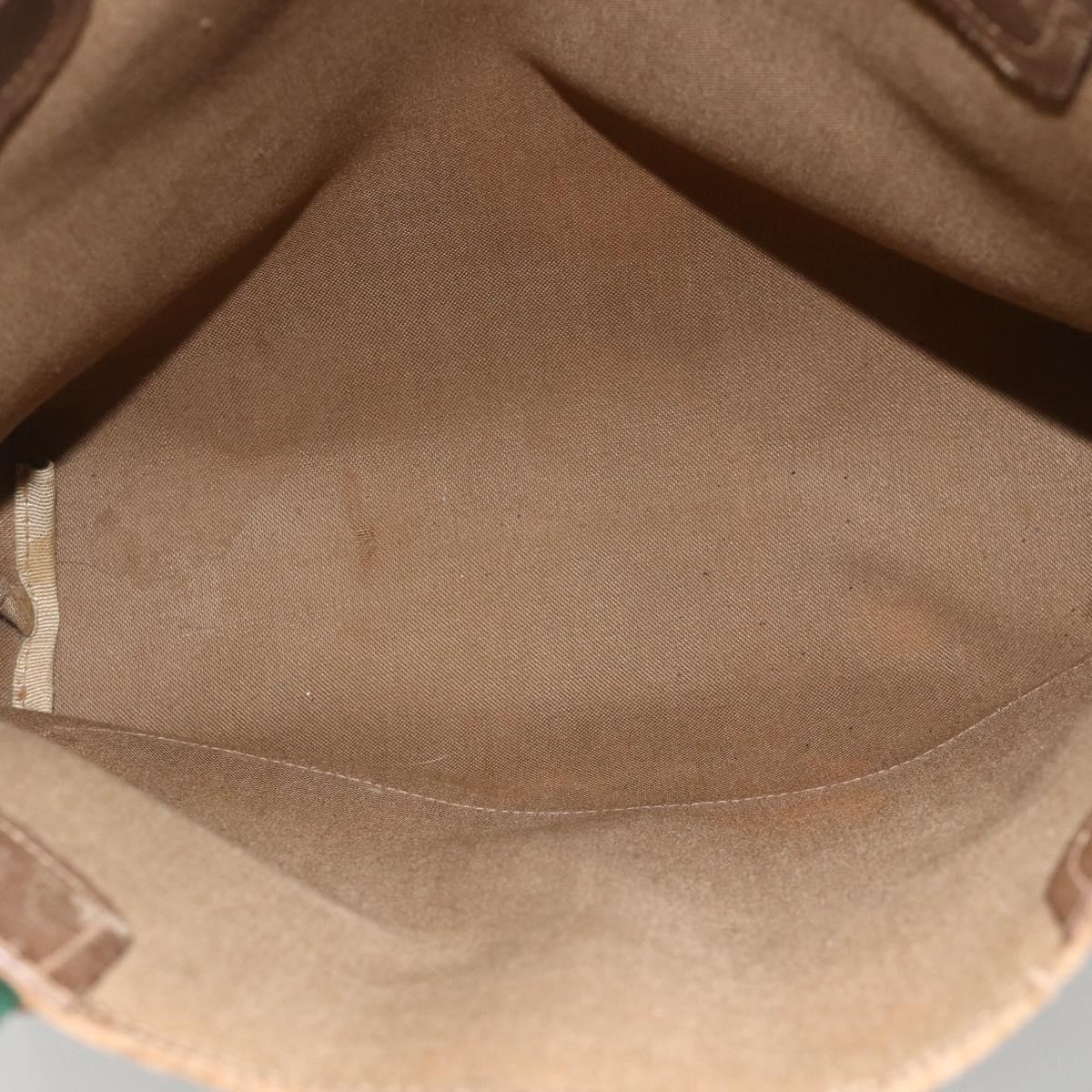 GUCCI GG Supreme Web Sherry Line Tote Bag PVC Beige 39 02 003 Auth bs34229
