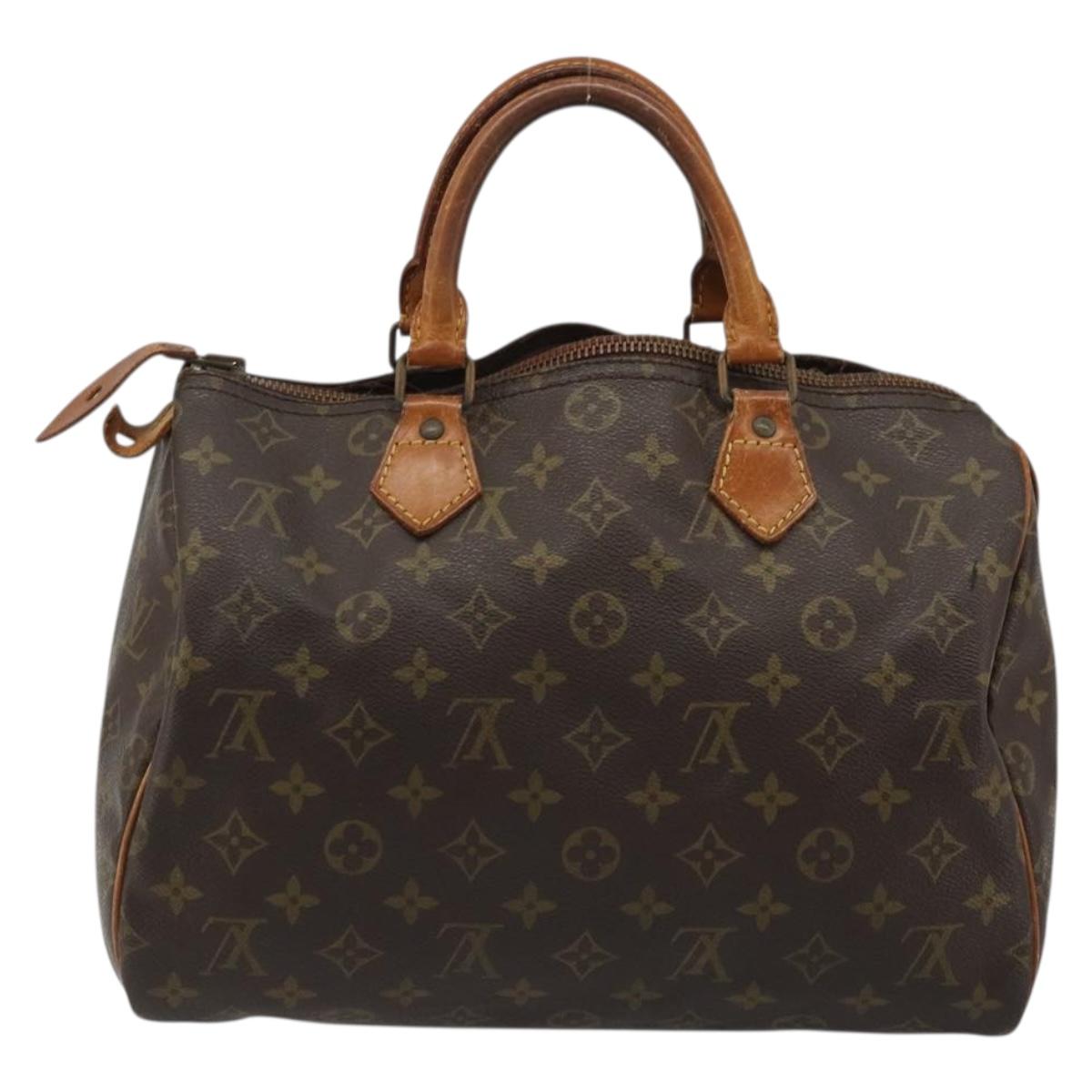 LOUIS VUITTON Monogram Speedy 30 Hand Bag M41526 LV Auth bs34255