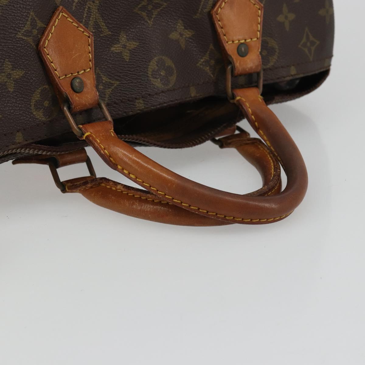 LOUIS VUITTON Monogram Speedy 30 Hand Bag M41526 LV Auth bs34255