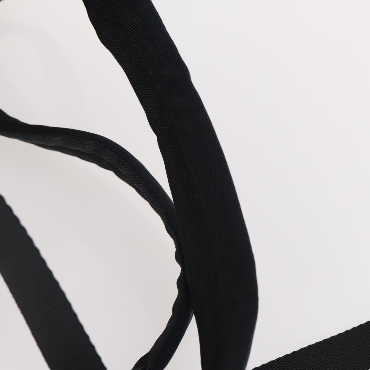 PRADA Backpack Nylon Black Silver Auth bs34260