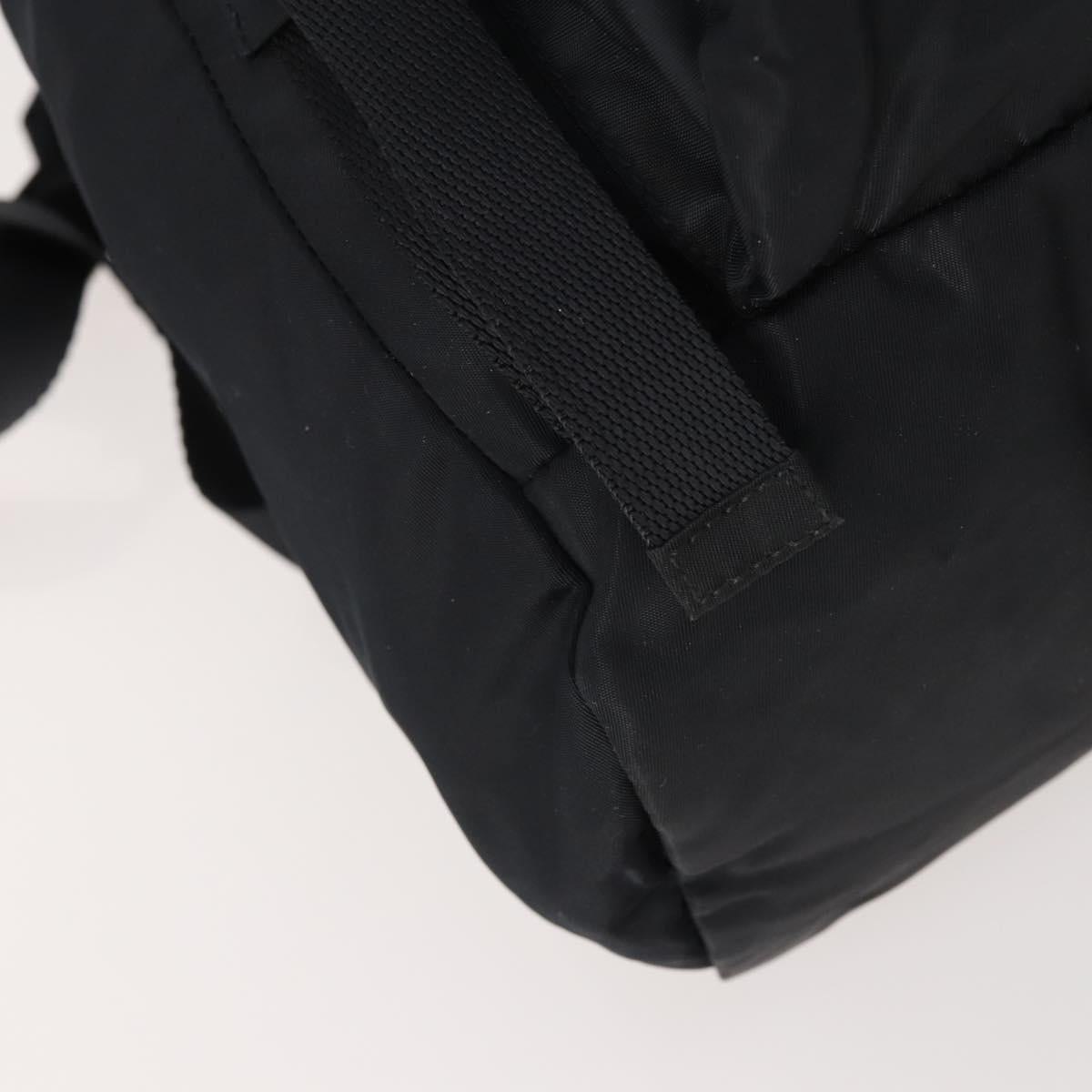 PRADA Backpack Nylon Black Silver Auth bs34260