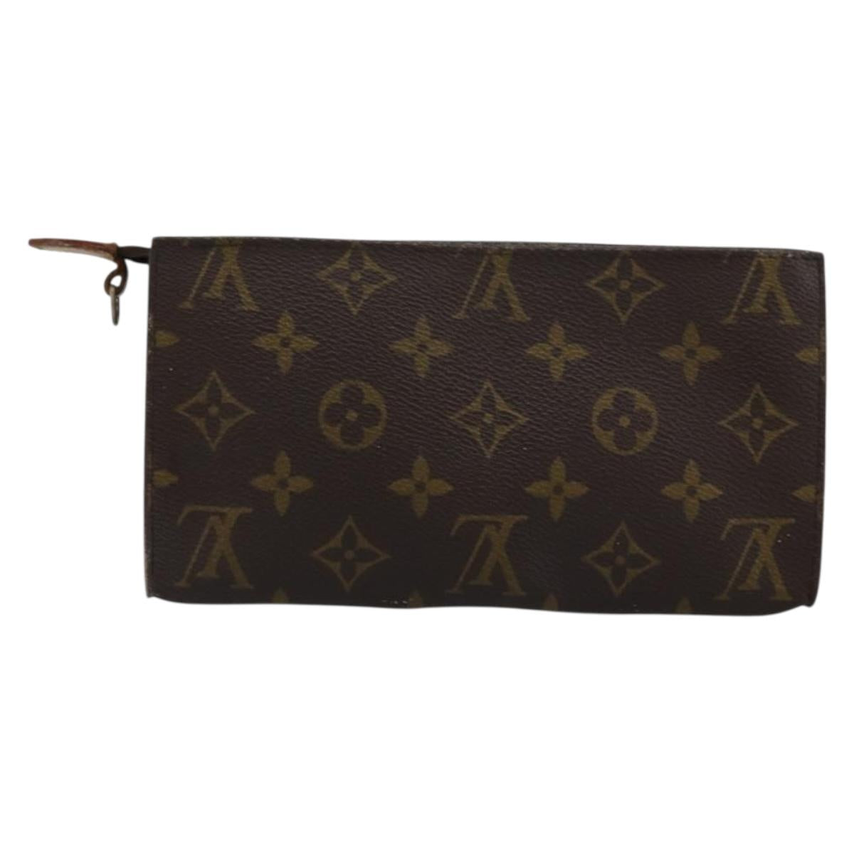 LOUIS VUITTON Monogram Bucket GM Accessory Pouch LV Auth bs34281