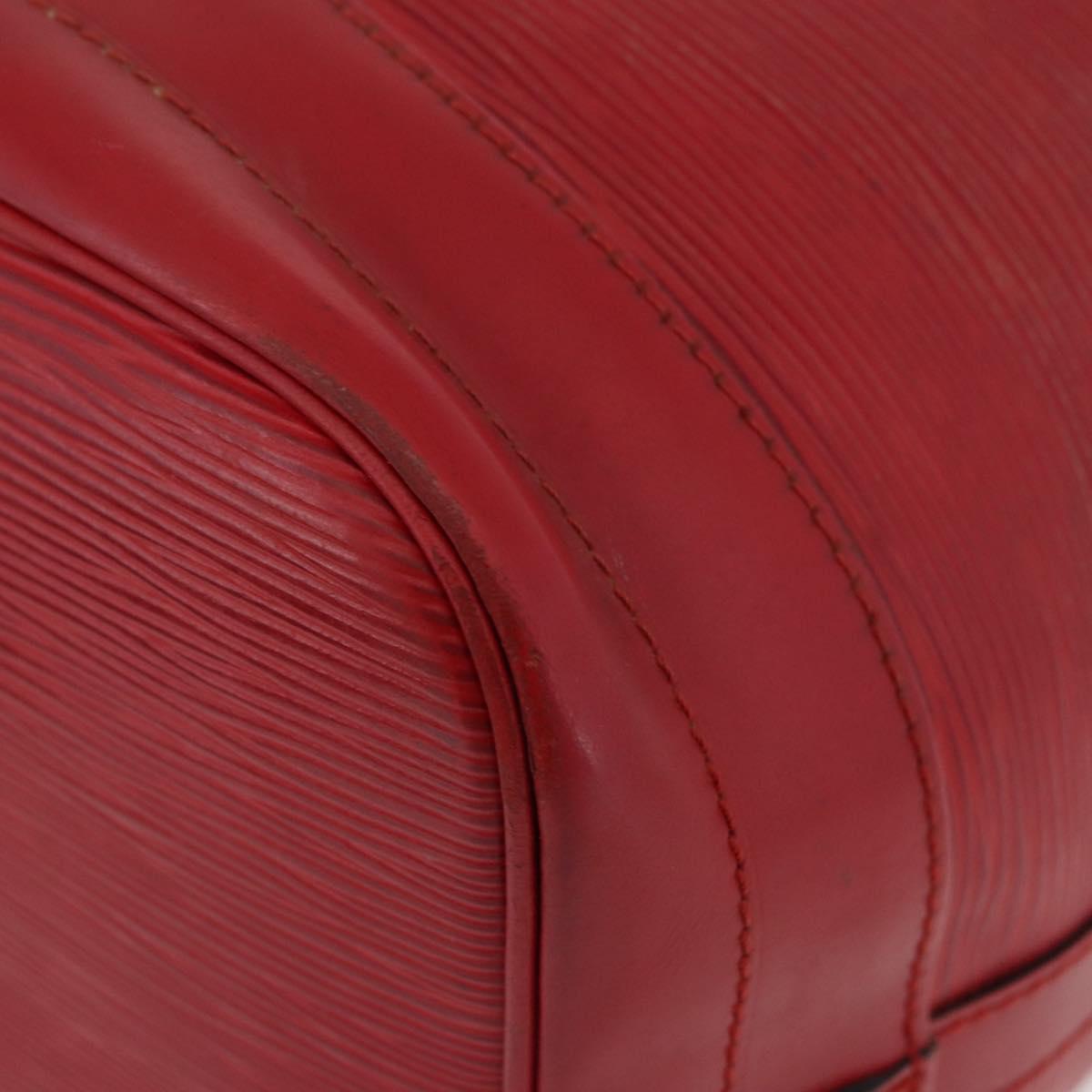 LOUIS VUITTON Epi Noe Shoulder Bag Red M44007 LV Auth bs34282