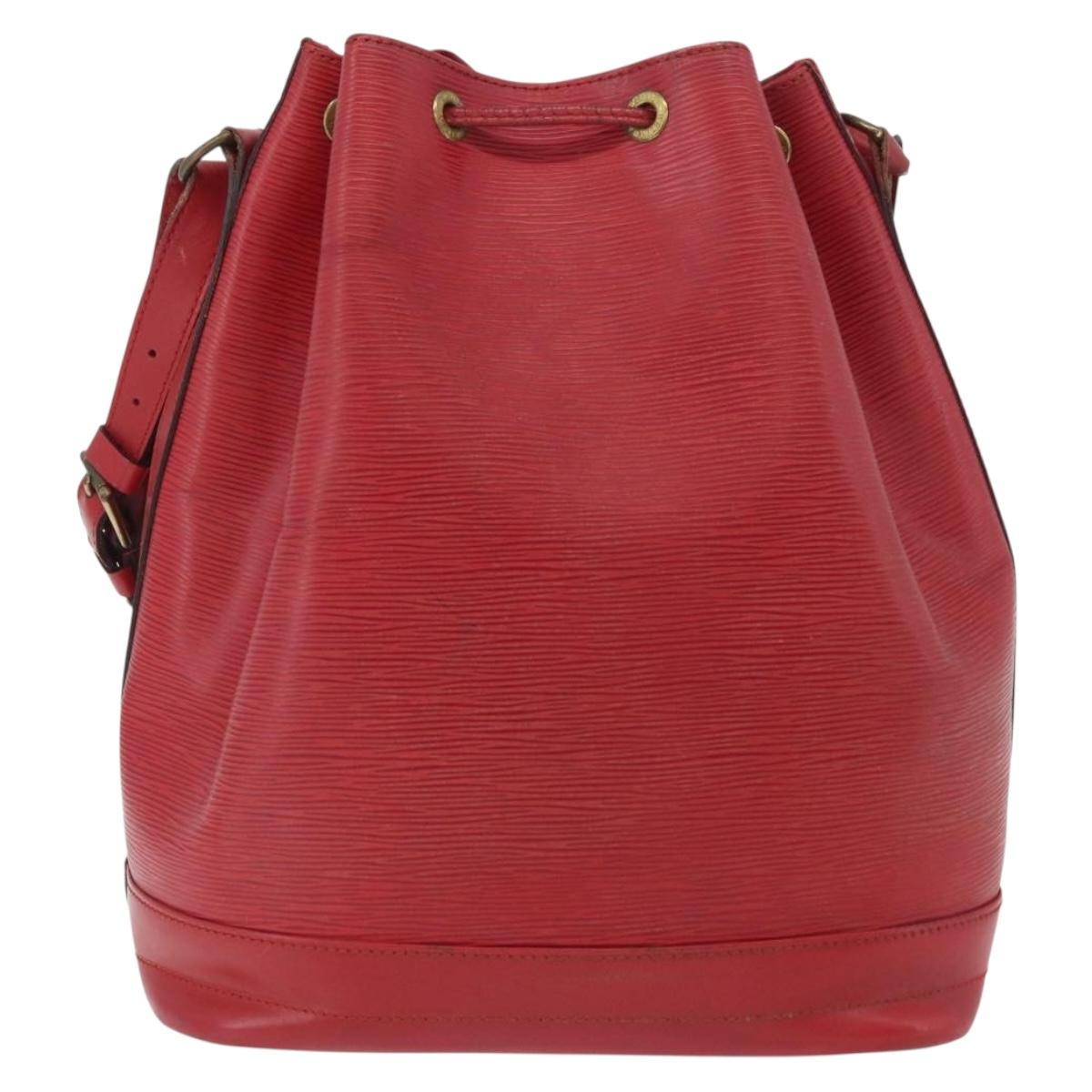 LOUIS VUITTON Epi Noe Shoulder Bag Red M44007 LV Auth bs34282