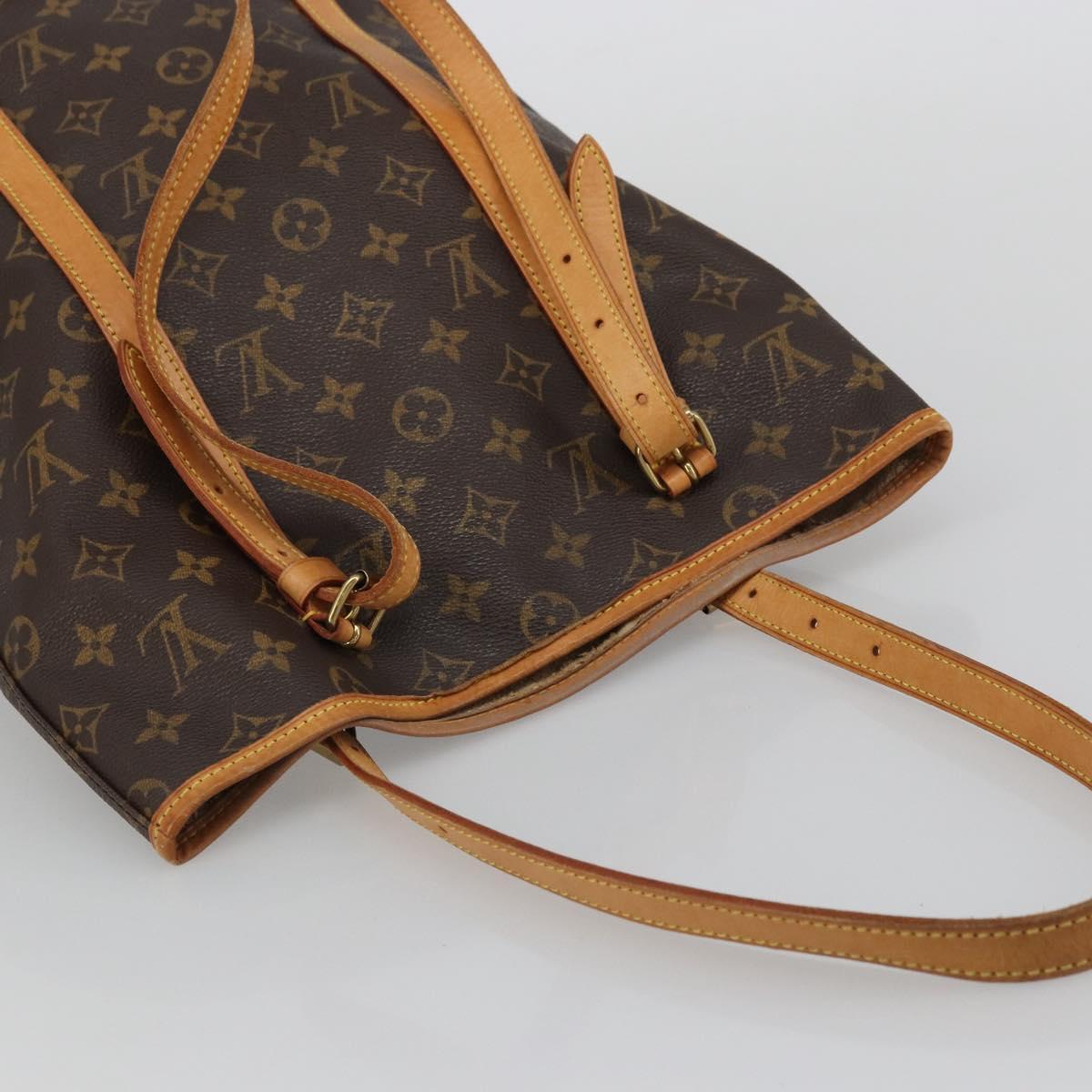 LOUIS VUITTON Monogram Bucket GM Shoulder Bag M42236 LV Auth bs34290