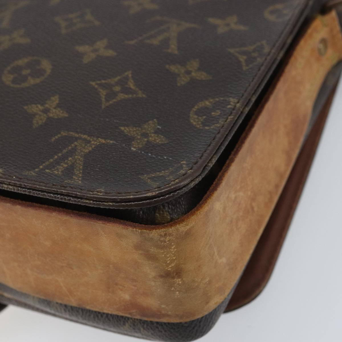 LOUIS VUITTON Monogram Cartouchiere GM Shoulder Bag M51252 LV Auth bs34297