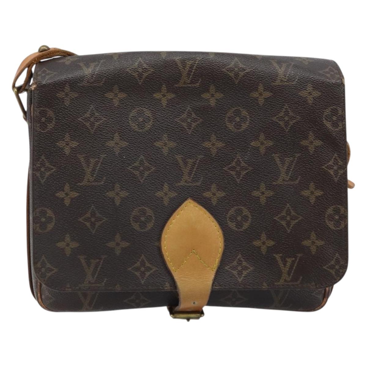 LOUIS VUITTON Monogram Cartouchiere GM Shoulder Bag M51252 LV Auth bs34297