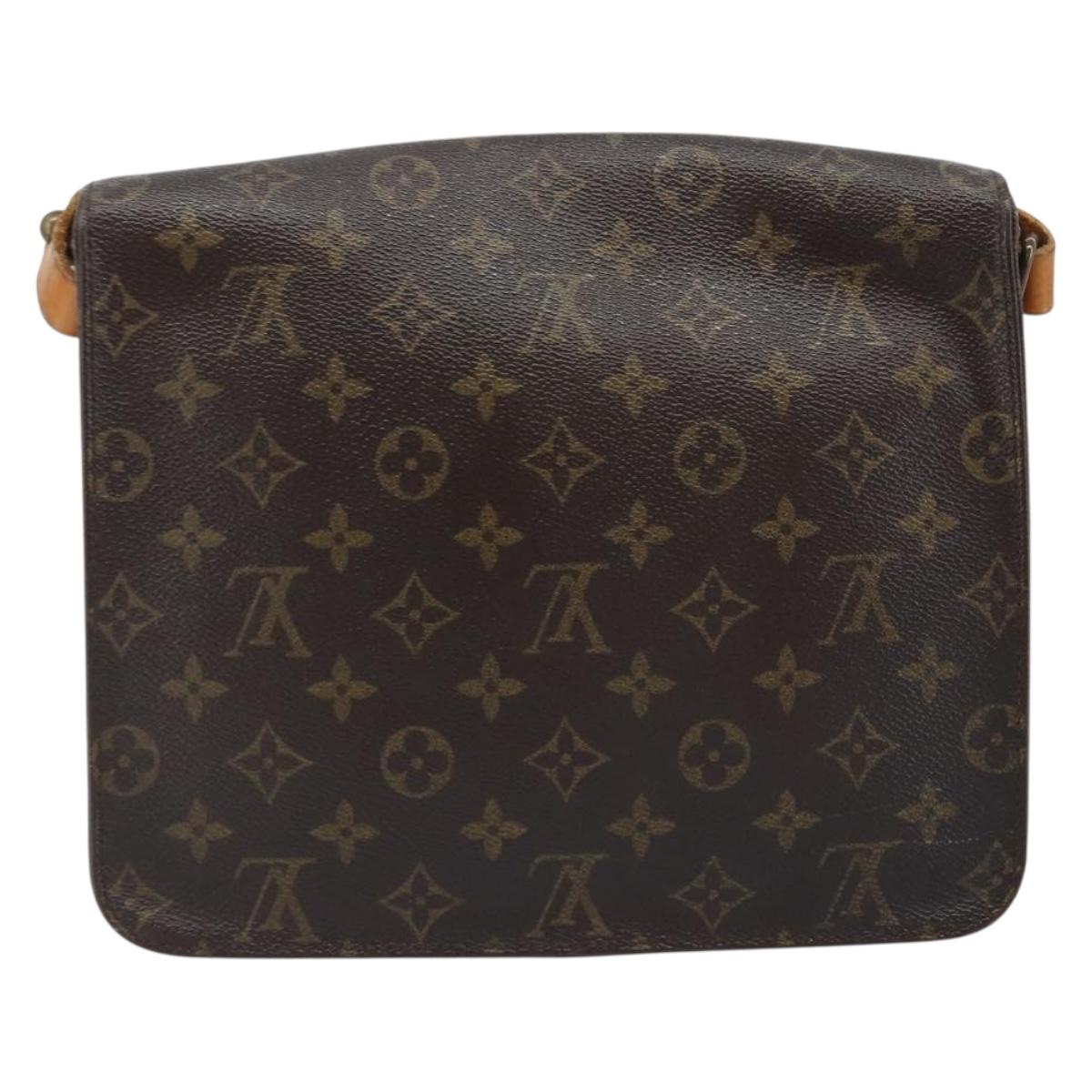 LOUIS VUITTON Monogram Cartouchiere GM Shoulder Bag M51252 LV Auth bs34297