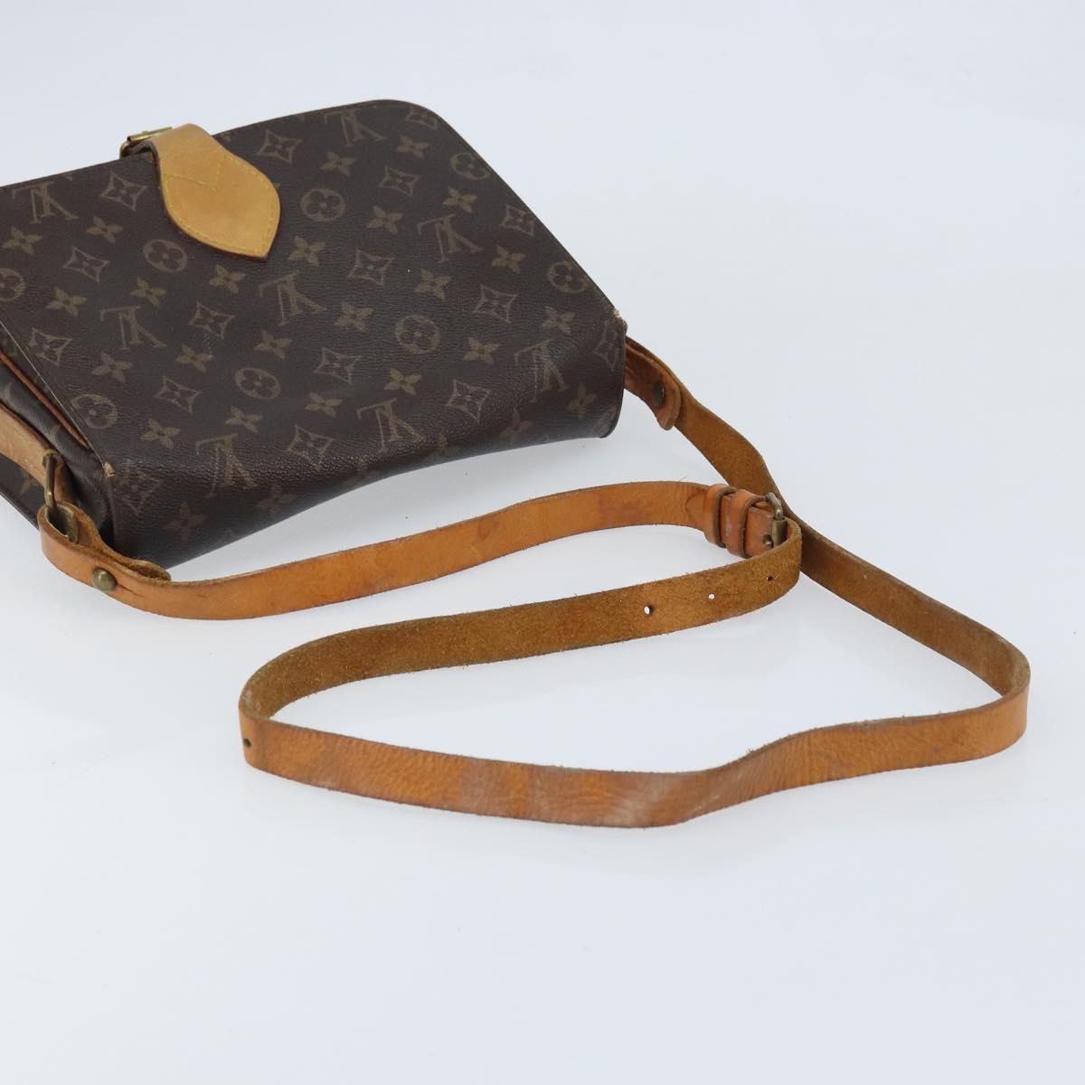 LOUIS VUITTON Monogram Cartouchiere GM Shoulder Bag M51252 LV Auth bs34297