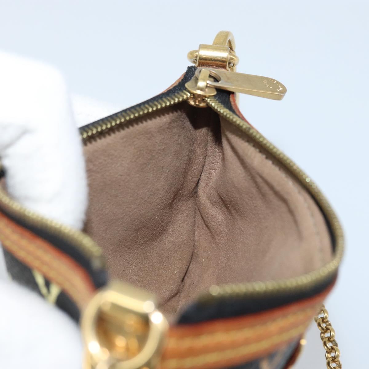LOUIS VUITTON Multicolor Pochette Mira PM Pouch Black M60099 LV Auth bs34318A