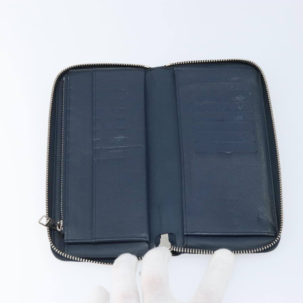 LOUIS VUITTON Wallet Vertical Taurillon Clemence Leather M58823 Auth bs34331