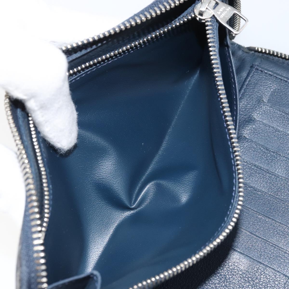 LOUIS VUITTON Wallet Vertical Taurillon Clemence Leather M58823 Auth bs34331