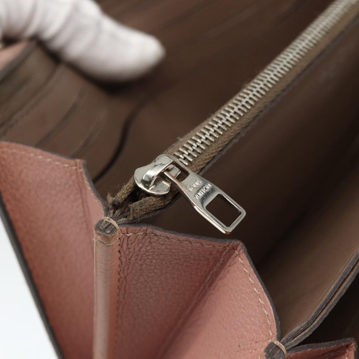 LOUIS VUITTON Portefeuille Comet Taurillon Clemence Leather M63103 Auth bs34332