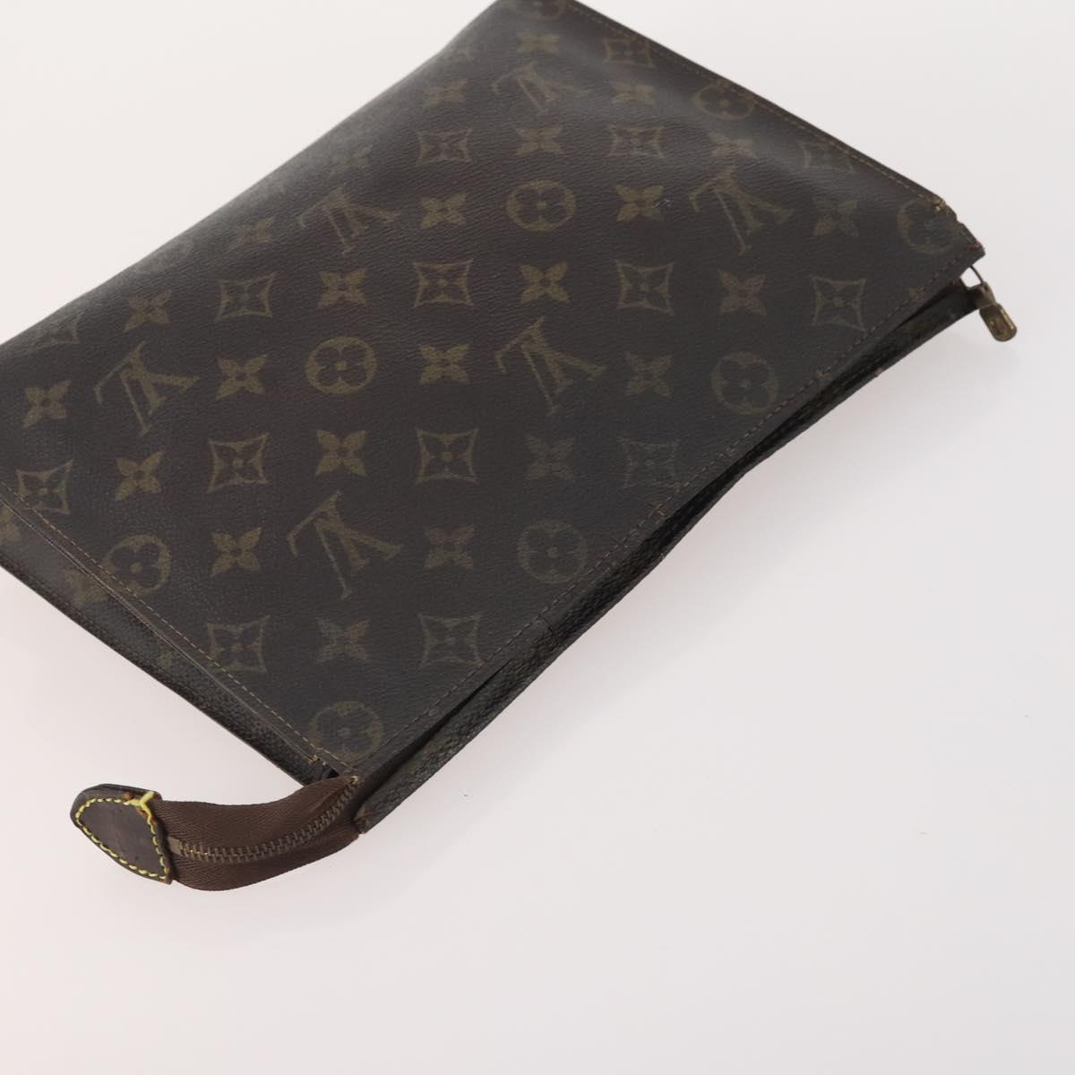 LOUIS VUITTON Monogram Clutch Bag 2 Set LV Auth bs34341