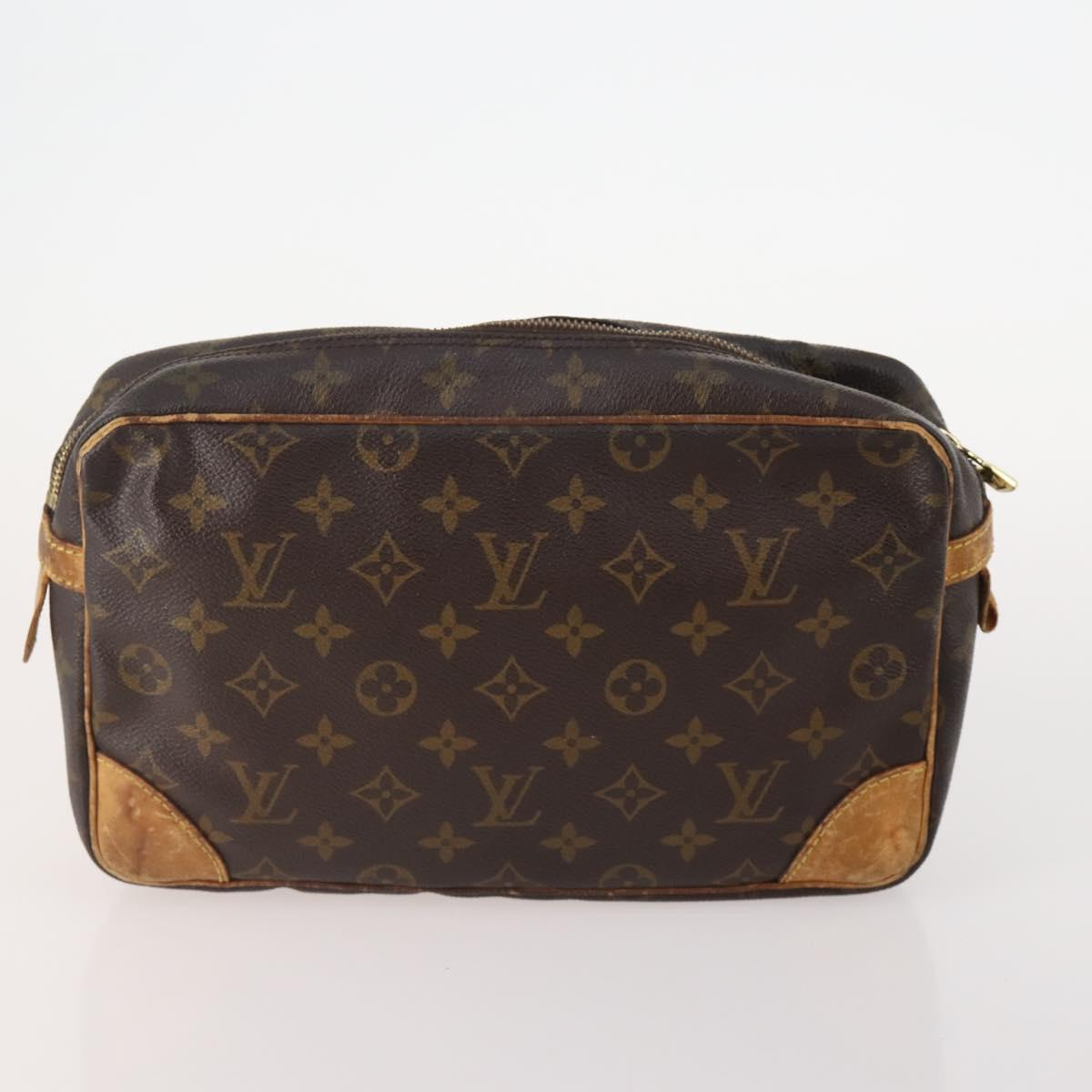 LOUIS VUITTON Monogram Clutch Bag 2 Set LV Auth bs34341