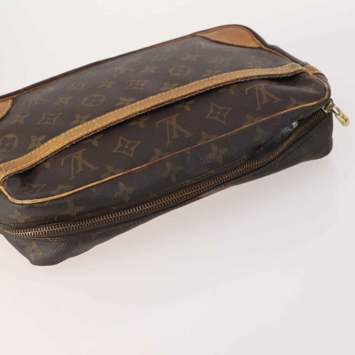 LOUIS VUITTON Monogram Clutch Bag 2 Set LV Auth bs34341