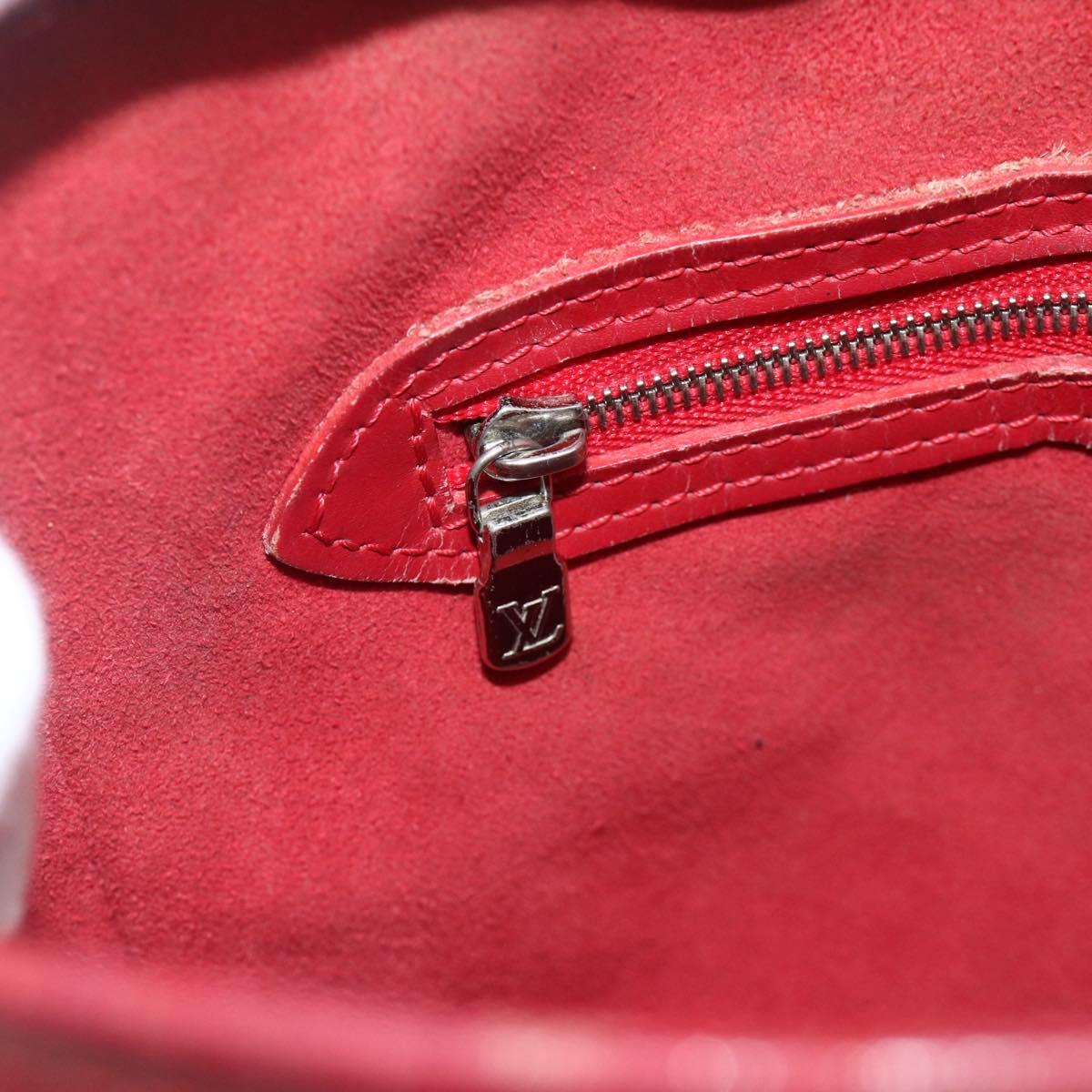LOUIS VUITTON Epi Bucket PM Shoulder Bag Red M5899E LV Auth bs34346