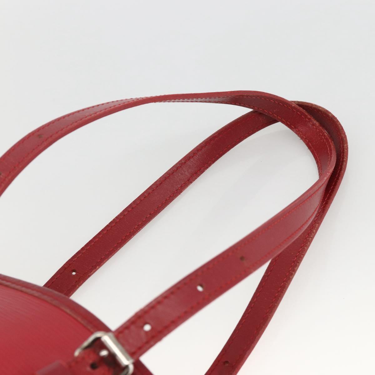 LOUIS VUITTON Epi Bucket PM Shoulder Bag Red M5899E LV Auth bs34346