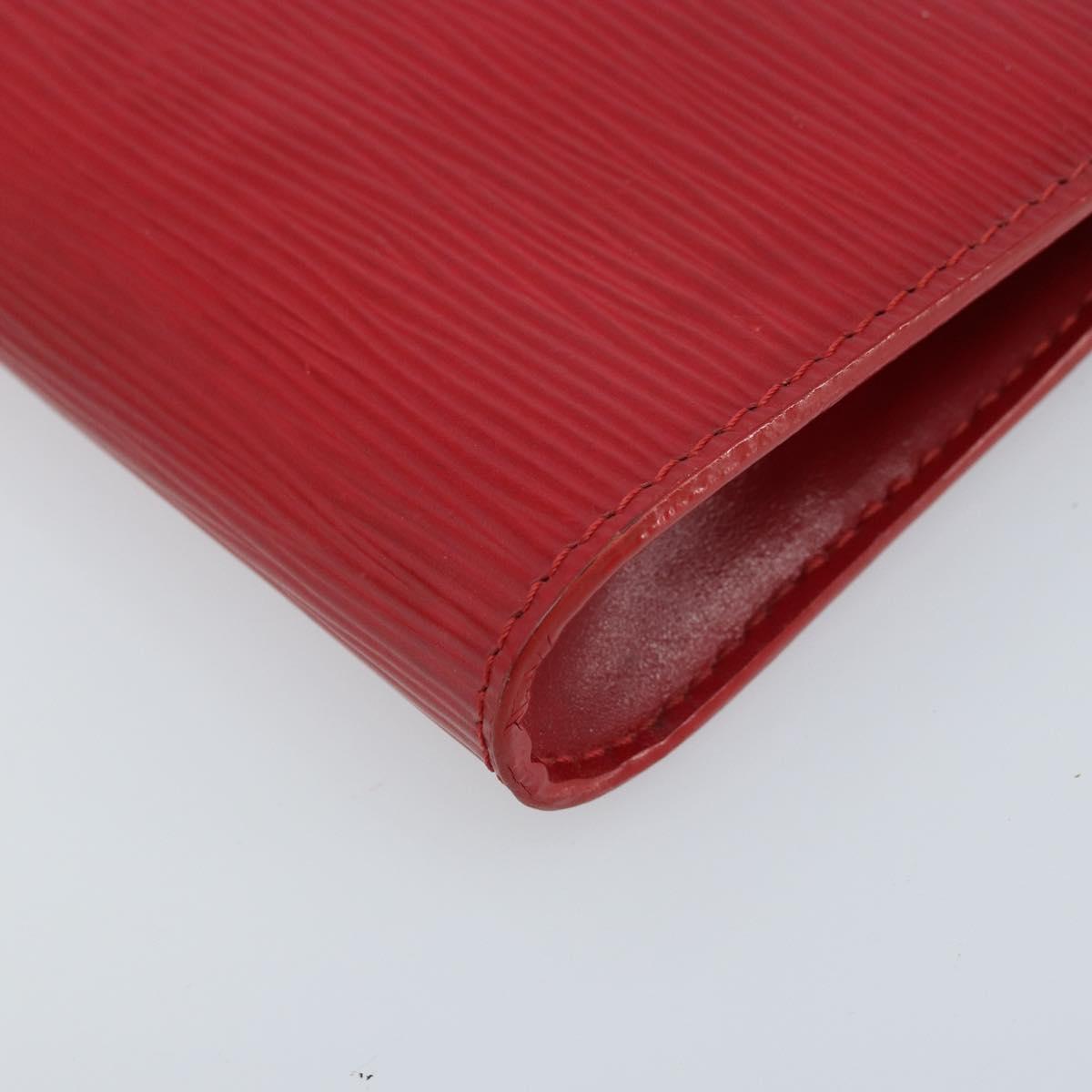 LOUIS VUITTON Epi Bucket PM Pouch Red LV Auth bs34347