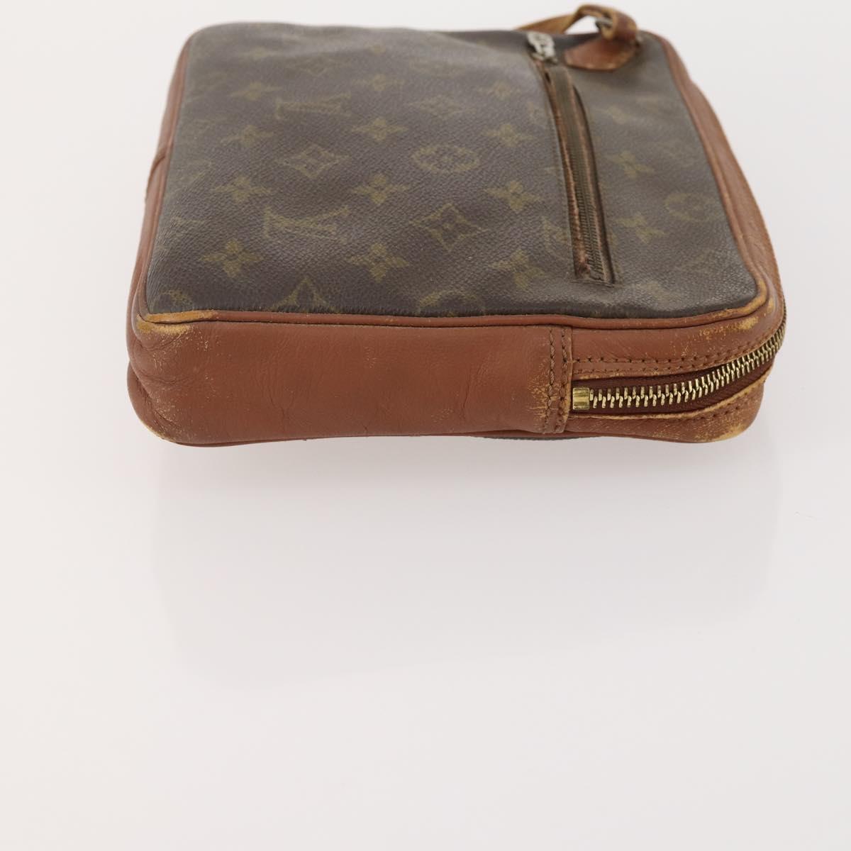 LOUIS VUITTON Monogram Pouch Clutch Bag 2 Set LV Auth bs34348