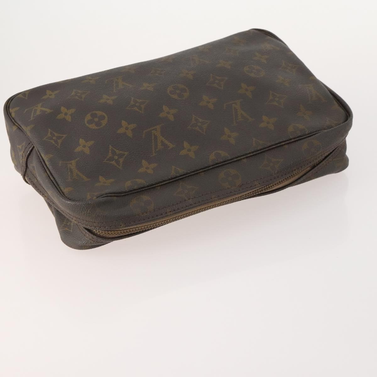 LOUIS VUITTON Monogram Pouch Clutch Bag 2 Set LV Auth bs34348