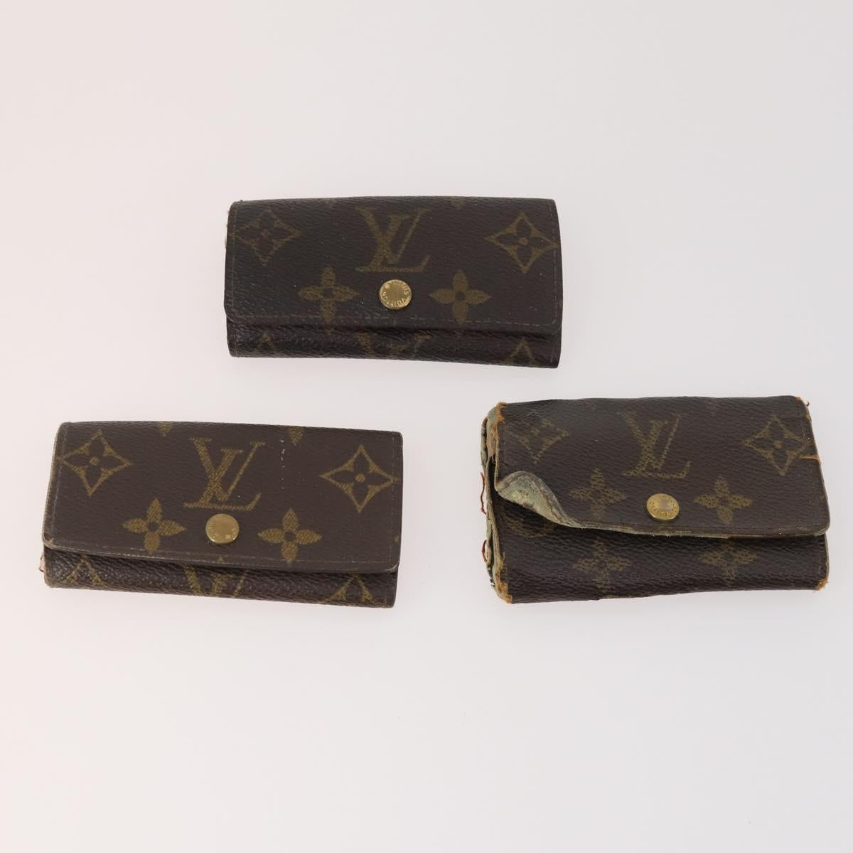LOUIS VUITTON Monogram Key Case 15 Set LV Auth bs34355