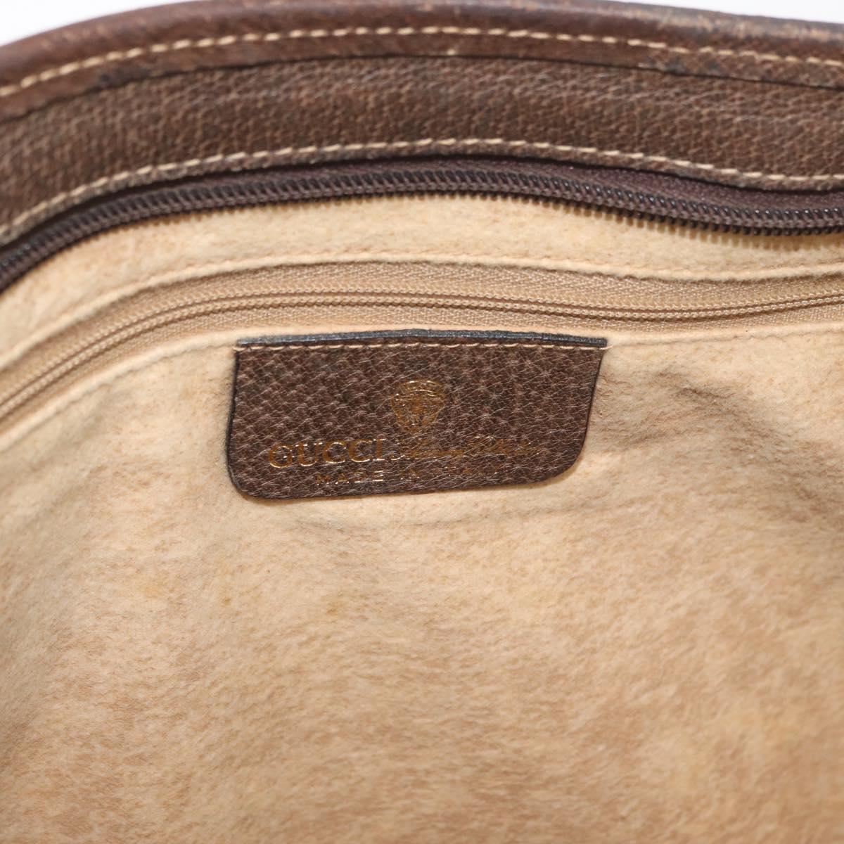 GUCCI GG Supreme Web Sherry Line Bag PVC Beige Gold Red 010 378 Auth bs34367