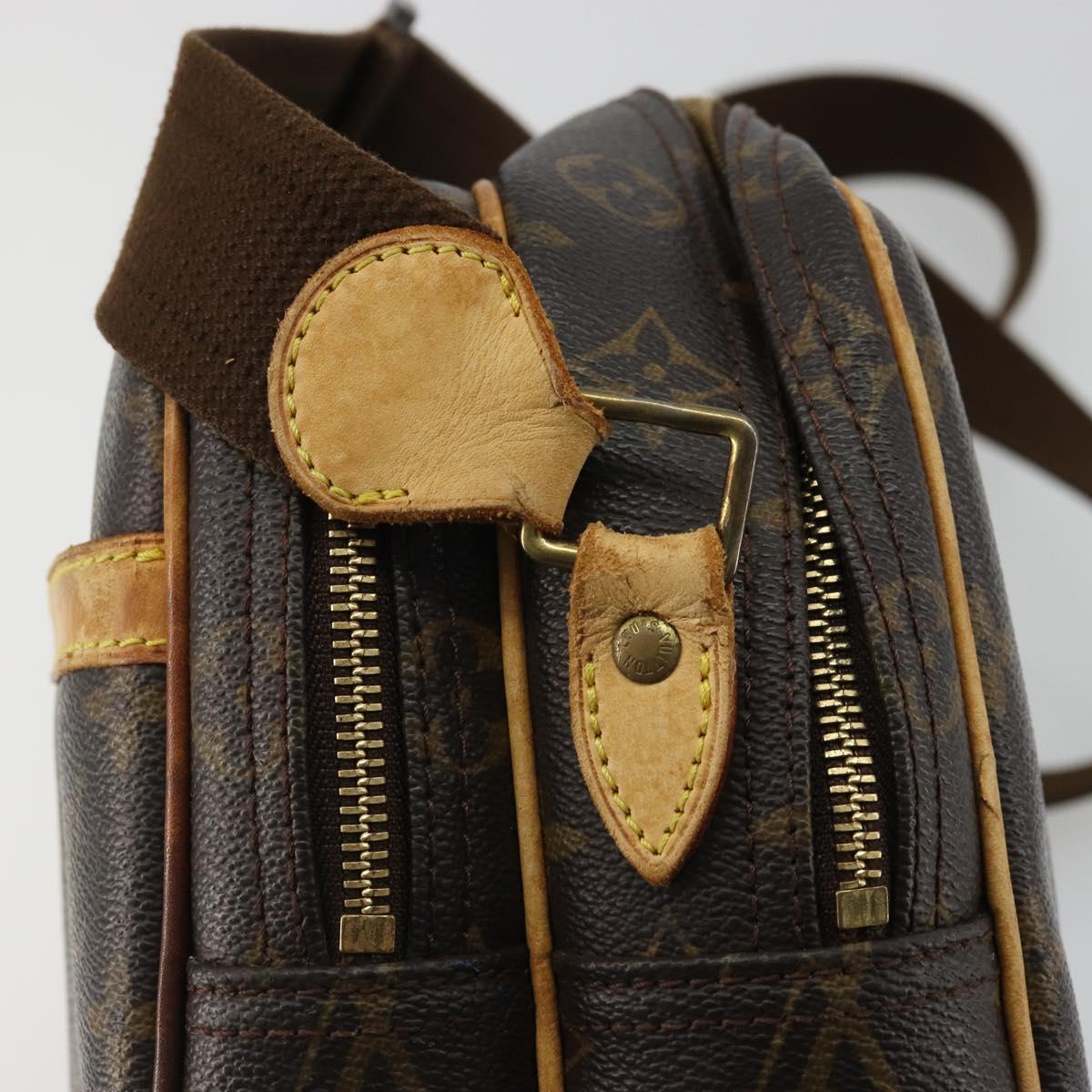 LOUIS VUITTON Monogram Reporter PM Shoulder Bag M45254 LV Auth bs34387