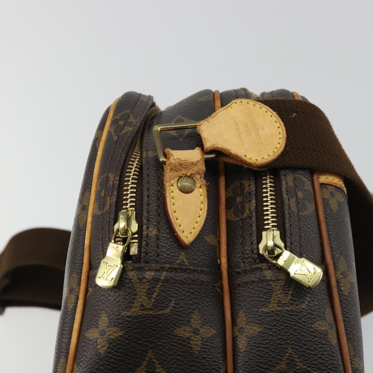LOUIS VUITTON Monogram Reporter PM Shoulder Bag M45254 LV Auth bs34387
